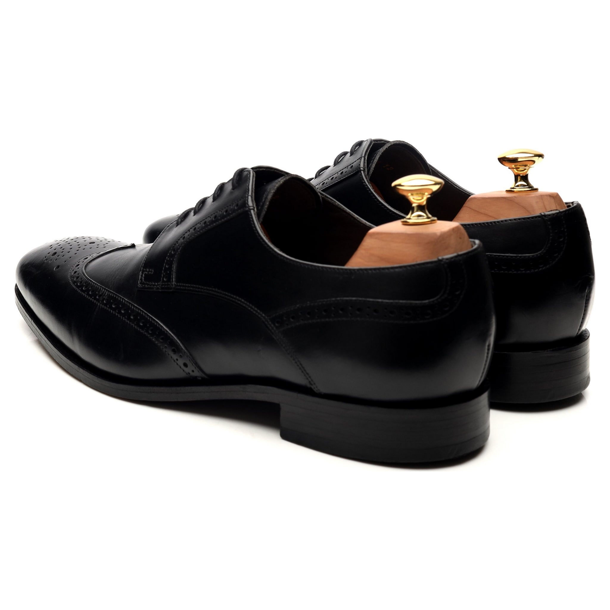 Barker Toddington derby brogue cuir noir UK 10 large