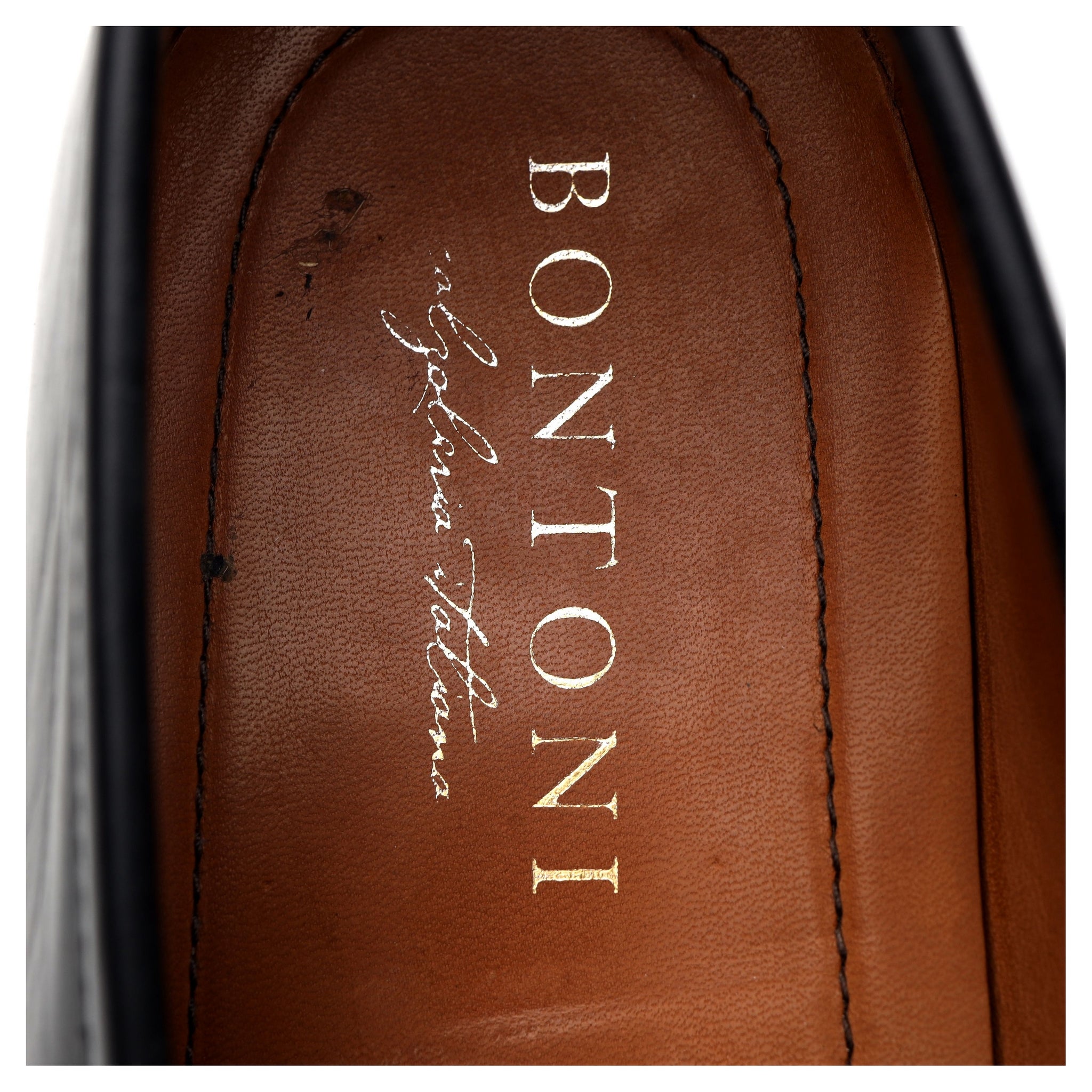 Bontoni Principe mocassins cuir noir UK 7,5