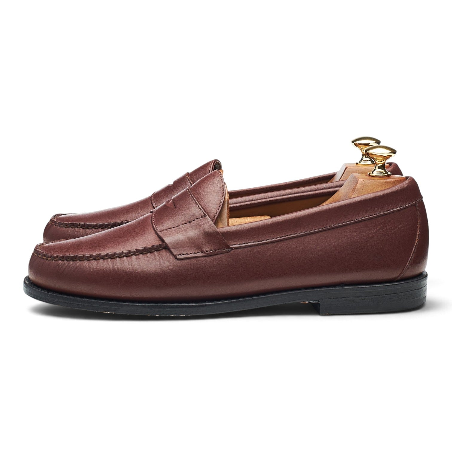 Brooks Brothers Penny mocassins marron cuir pointure UK 8.5