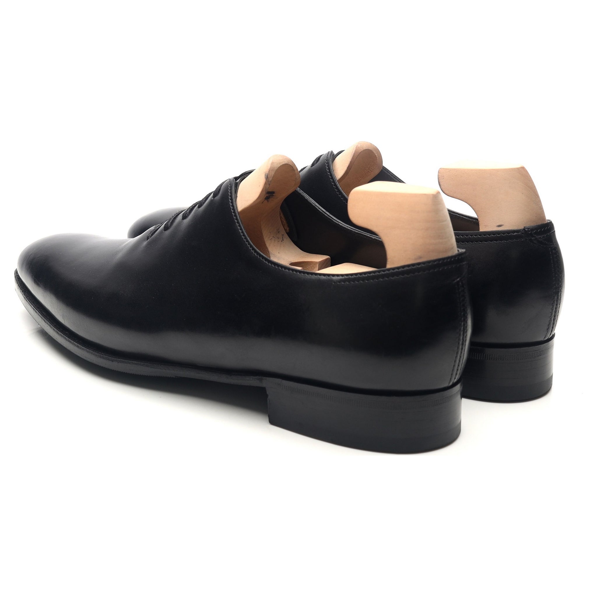 John Lobb Marldon oxford cuir noir UK 9 E wholecut