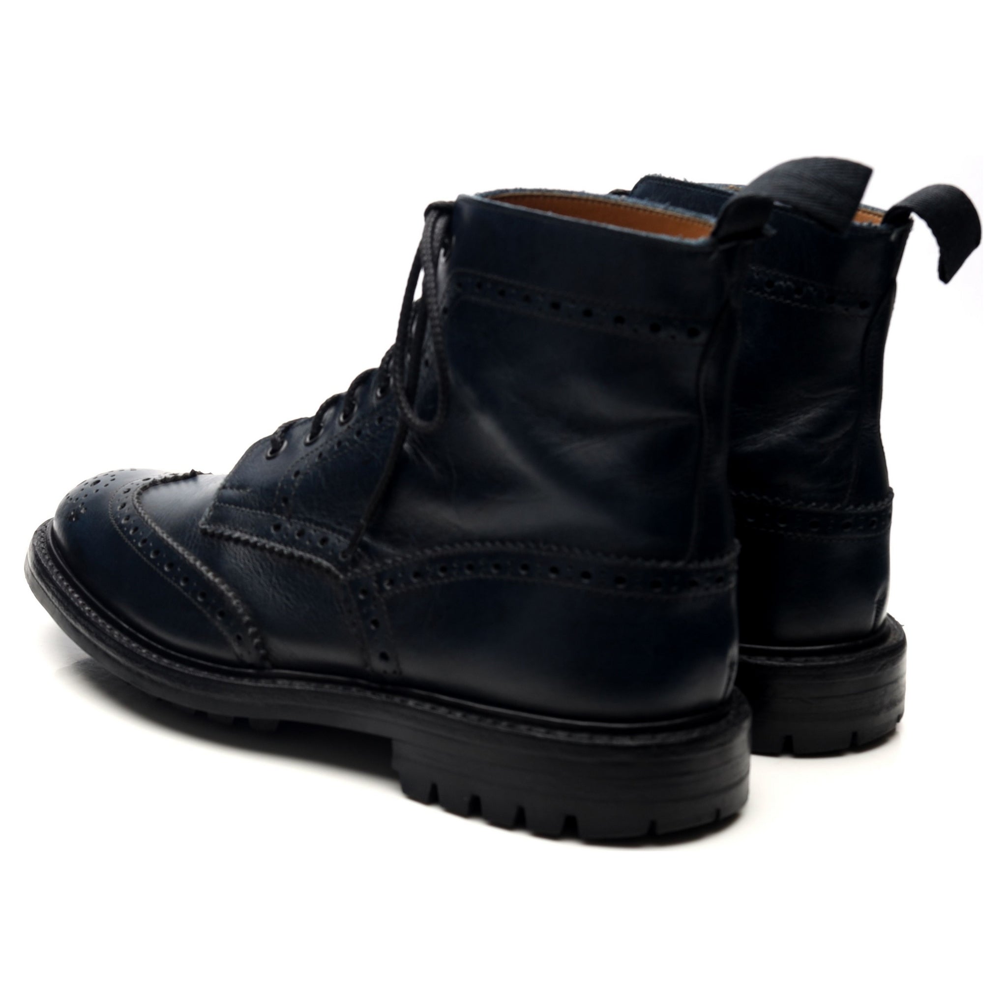 Tricker's Stow bottines cuir bleu marine 9 UK