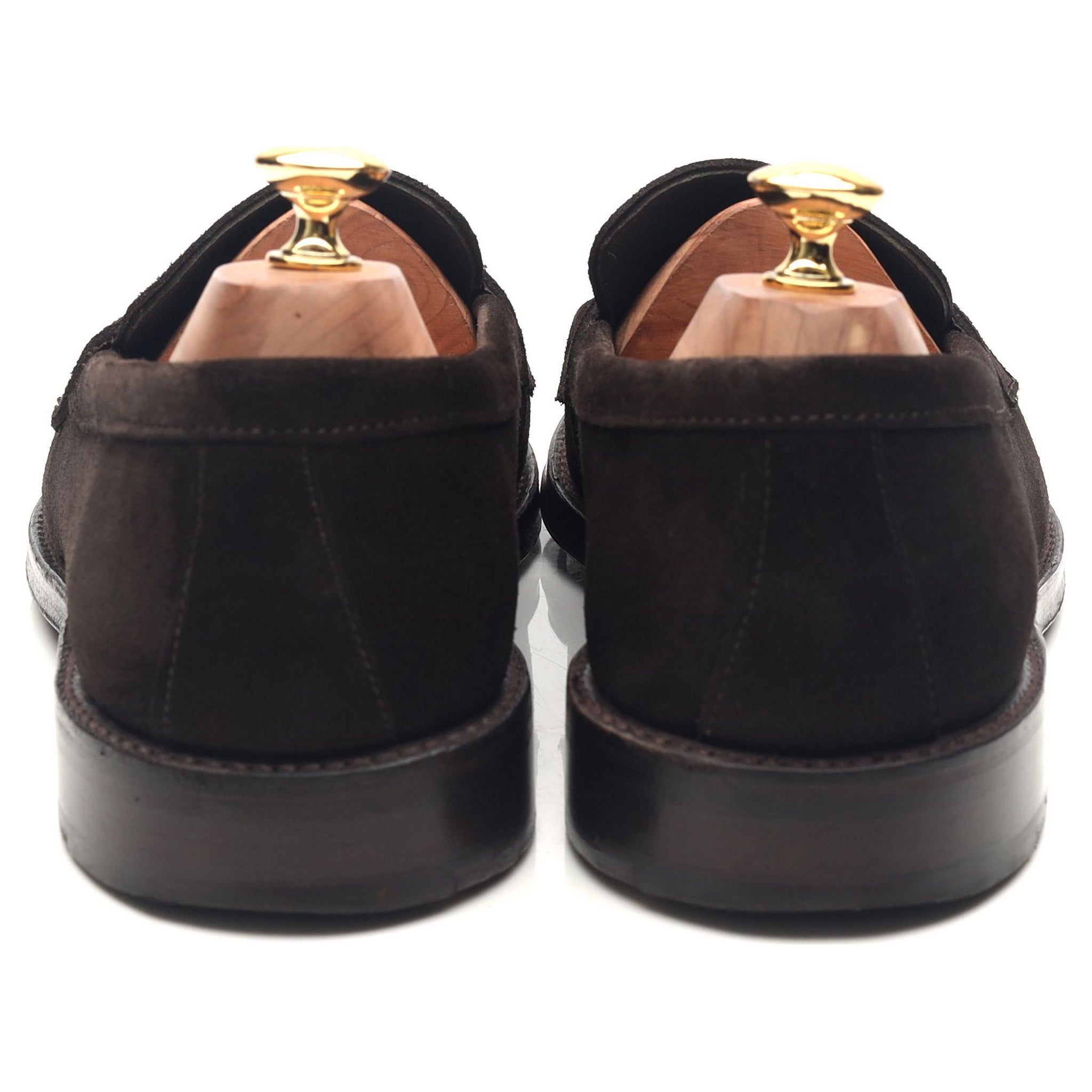 Drake's Charles mocassin daim marron UK 10