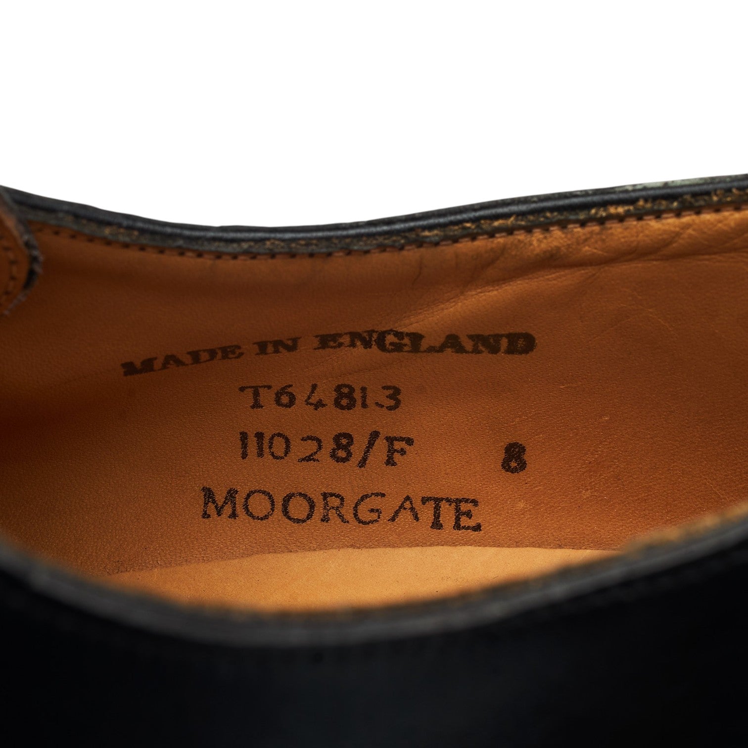 Cheaney Moorgate chaussures monk cuir noir UK 8