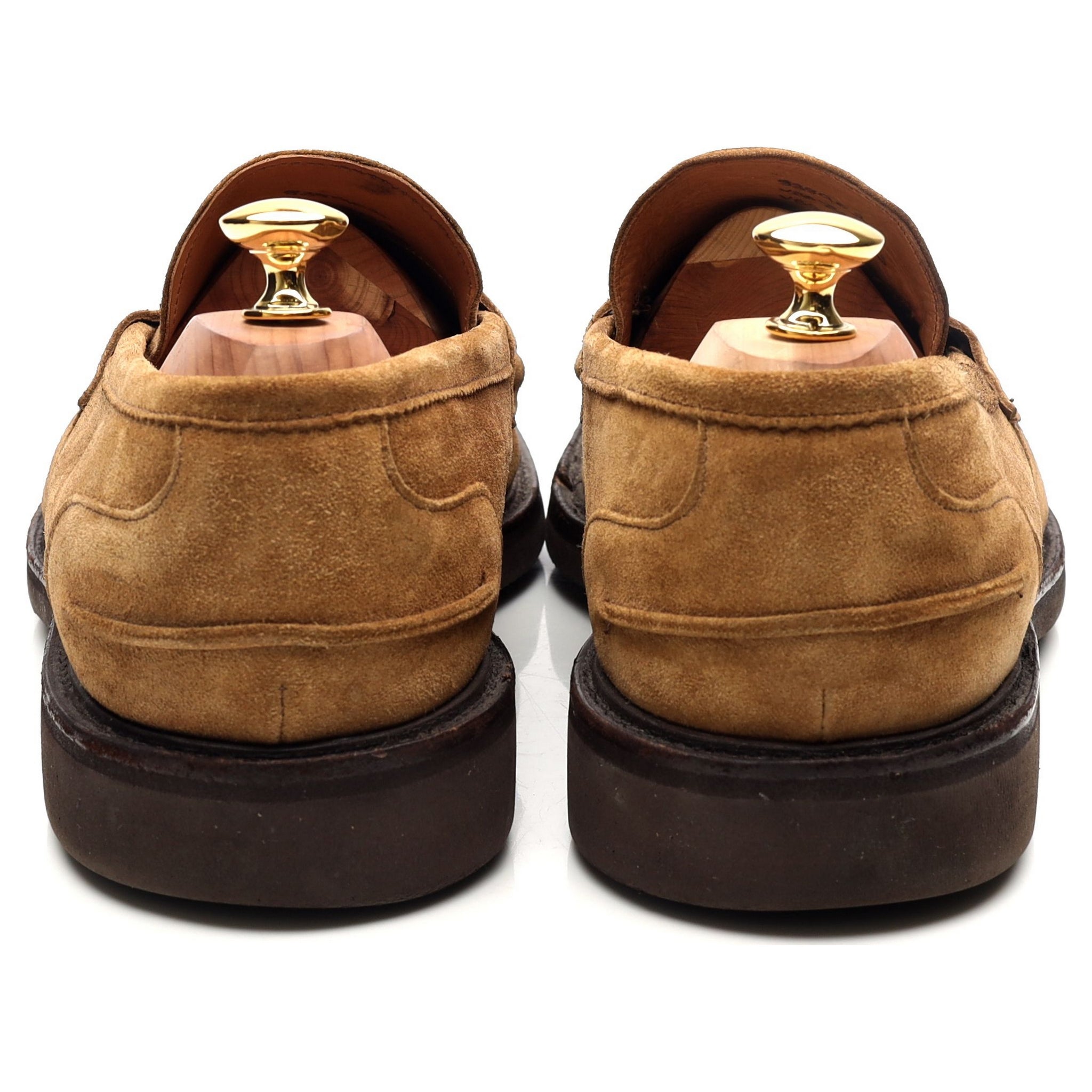 Tricker's James mocassins suède sable UK 11