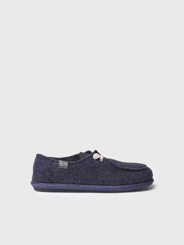 Toni Pons Tiago-RW chaussons homme laine marine