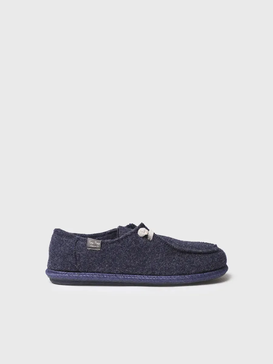 Toni Pons Tiago-RW chaussons homme laine marine