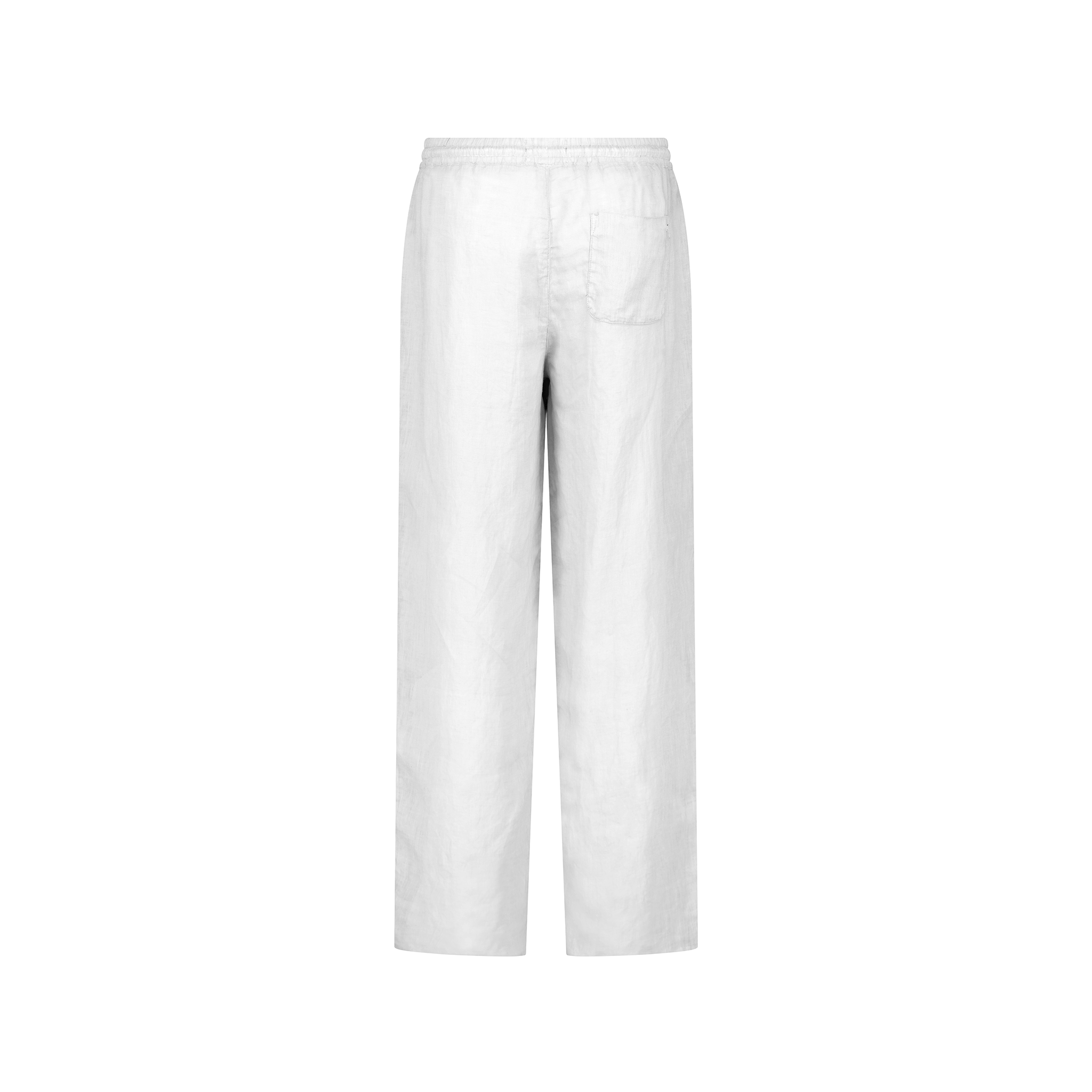 Rivieras Porto pantalon lin blanc coupe droite