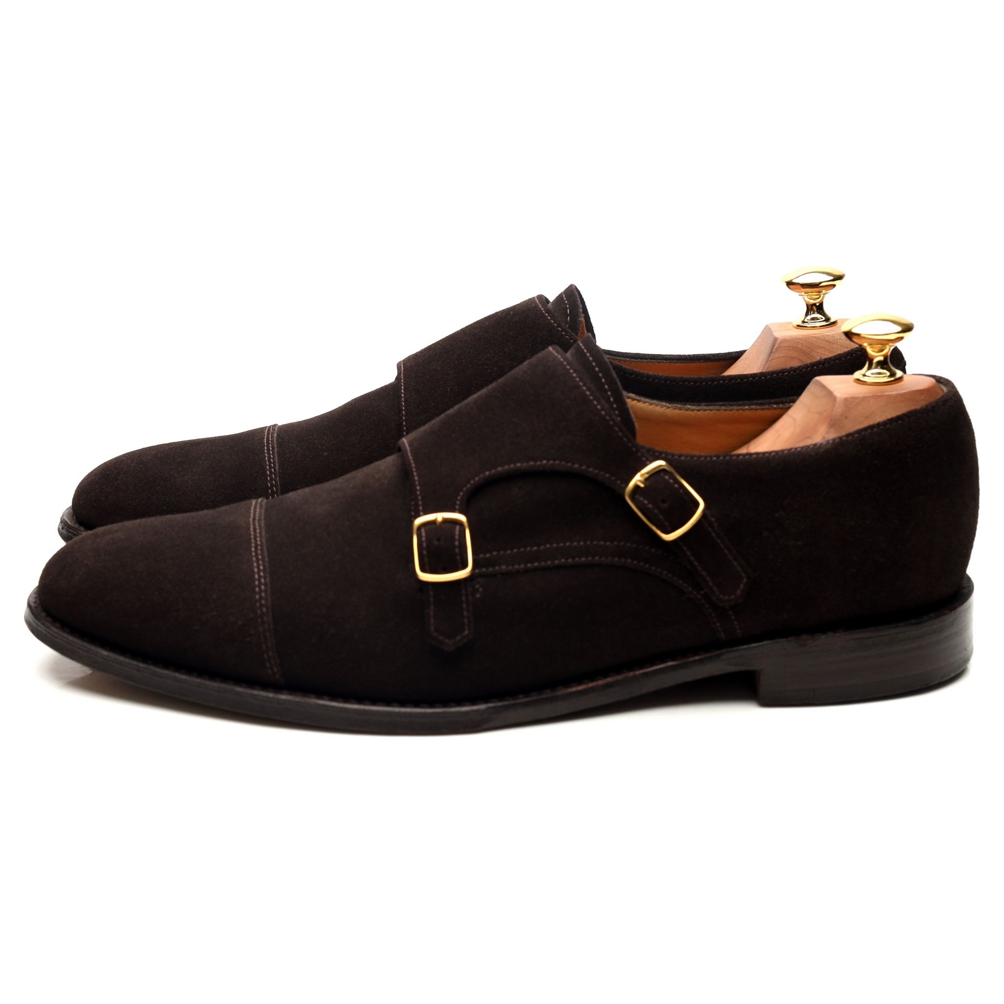 Loake 1880 Cannon derbys monk daim marron UK 9.5