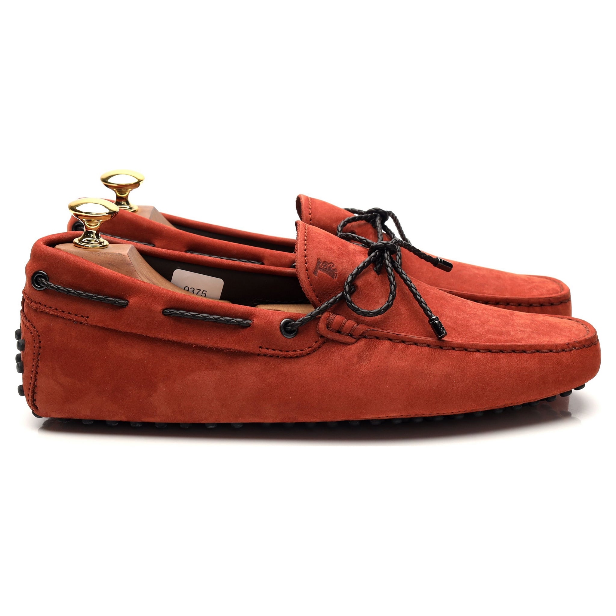 Tod's Gommino mocassin nubuck orange pointure UK 6