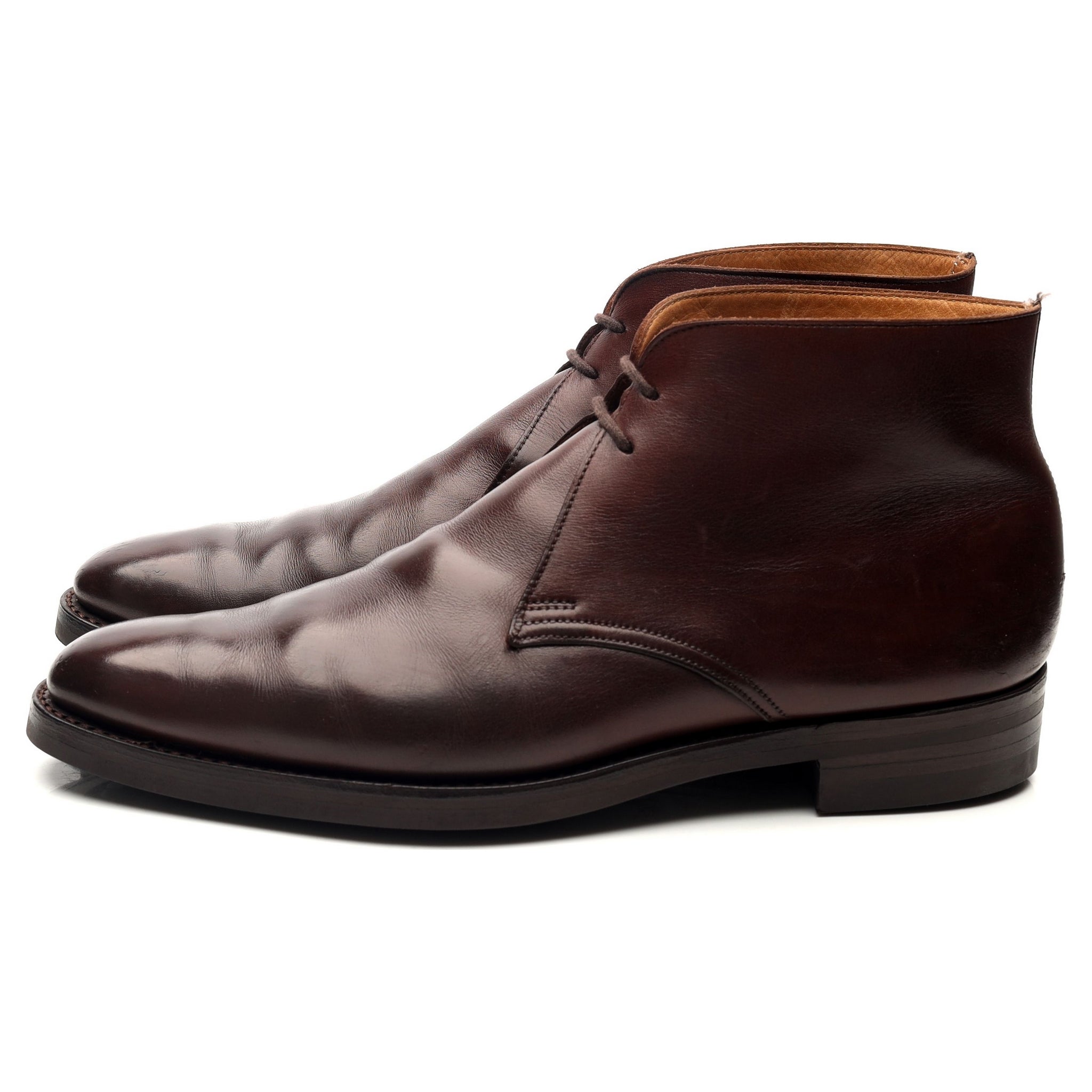 Crockett & Jones Tetbury chukka boots cuir marron foncé UK 6.5