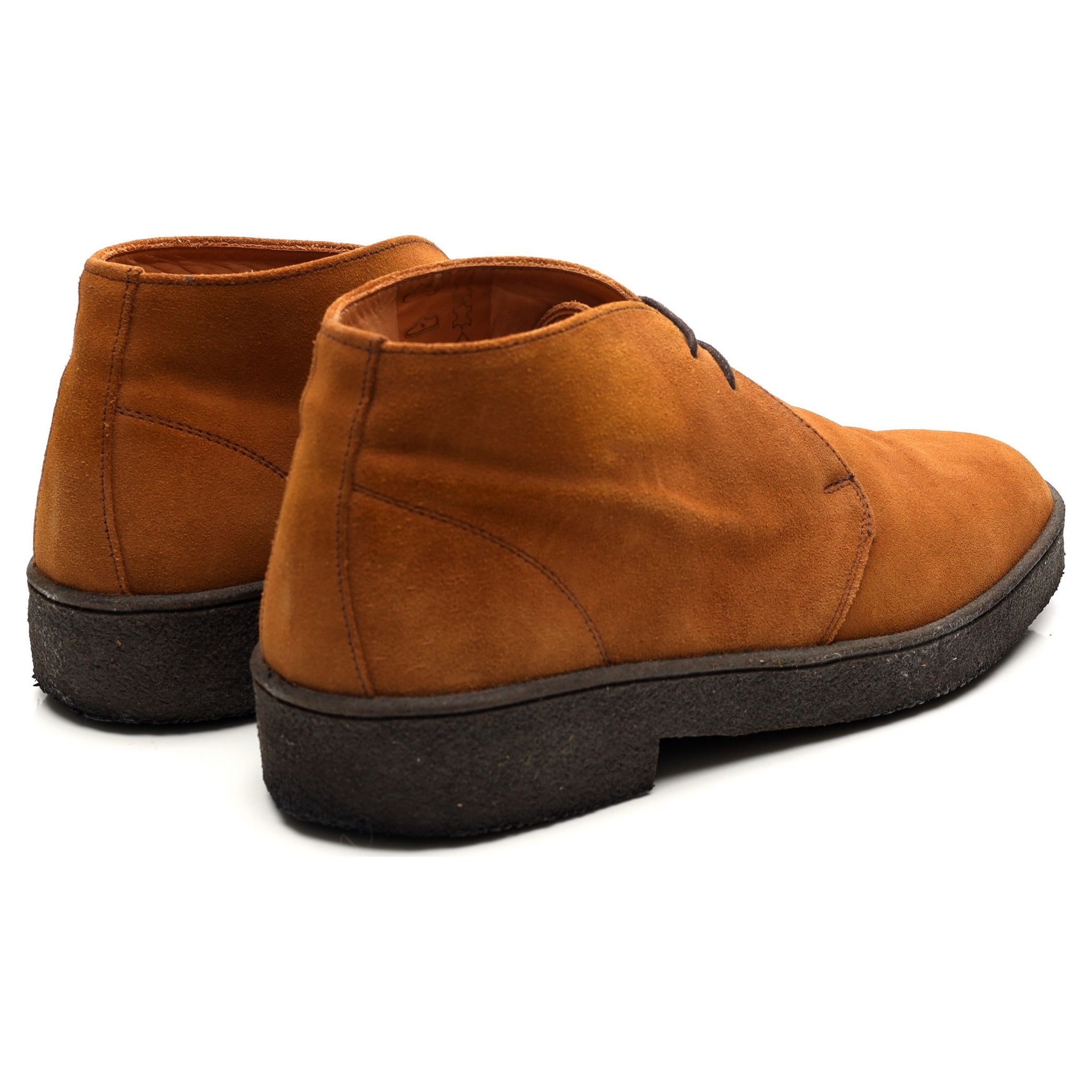 Sanders Luther boots chukka suède camel UK 10
