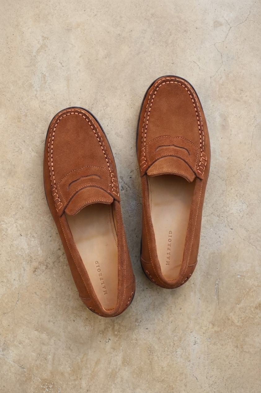 Malfroid Vauban mocassin homme daim cousu Blake