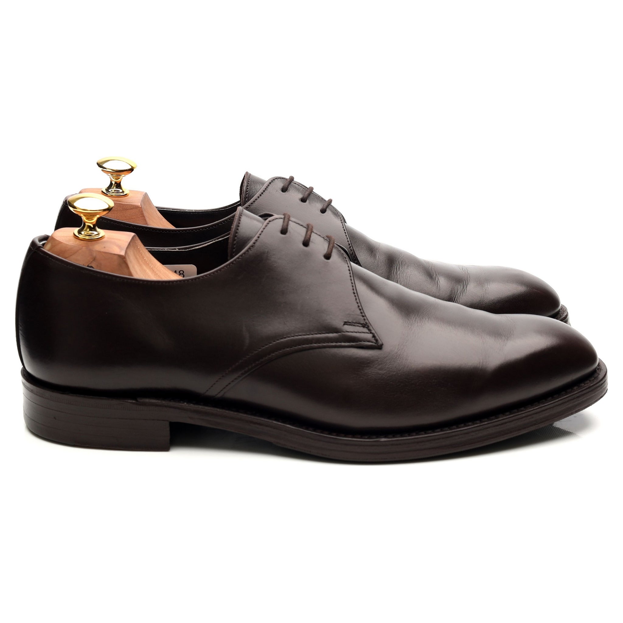 Tim Little derbies cuir marron foncé UK 10