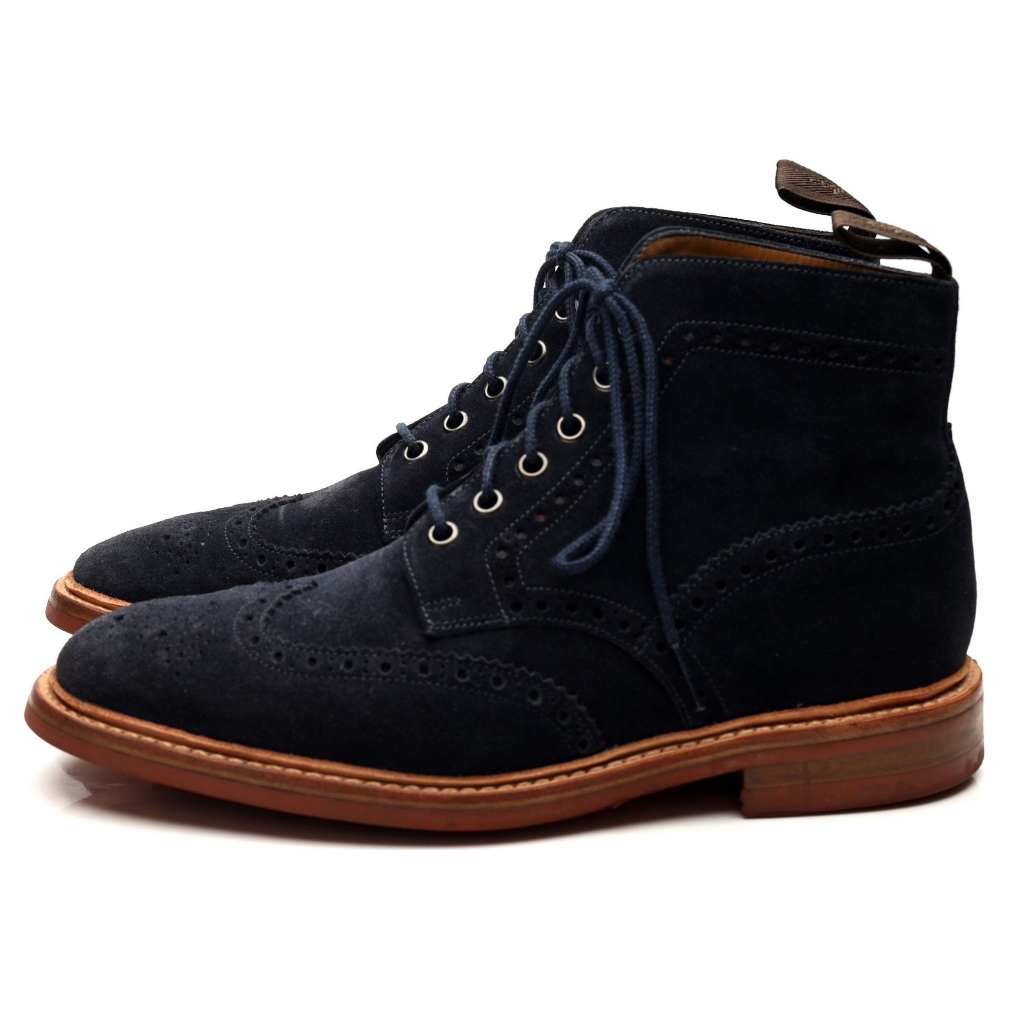 Loake 1880 Winchester boots suède bleu marine UK 7