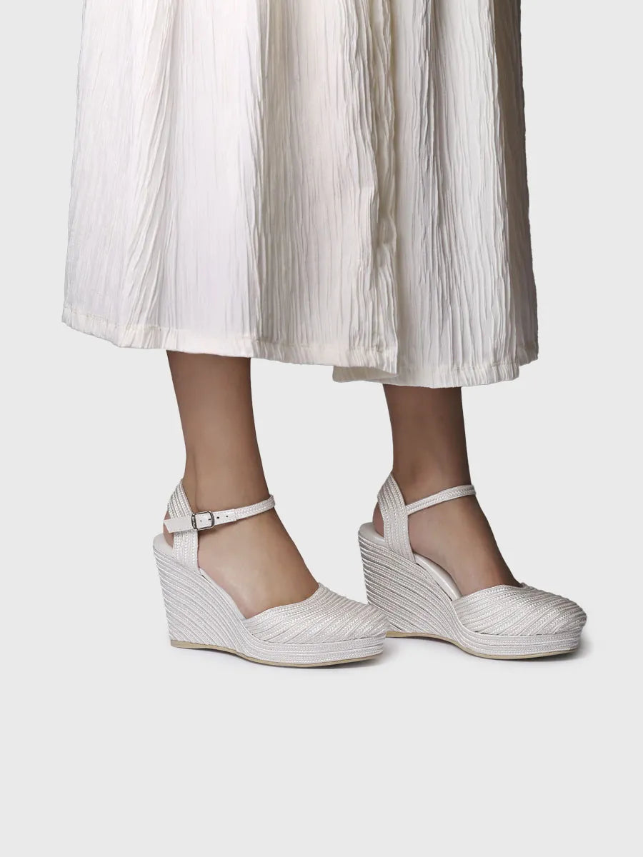 Toni Pons Adeline espadrille compensée satin