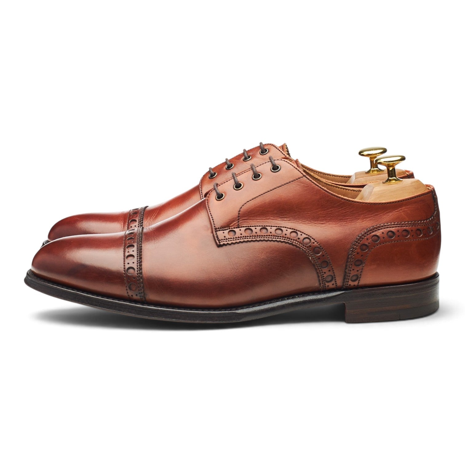 Cheaney Lastrade derby cuir marron bruni 8 UK