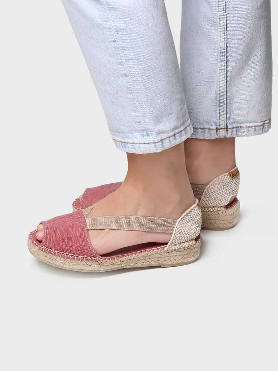 Toni Pons Elora-V sandale compensée blush vegan