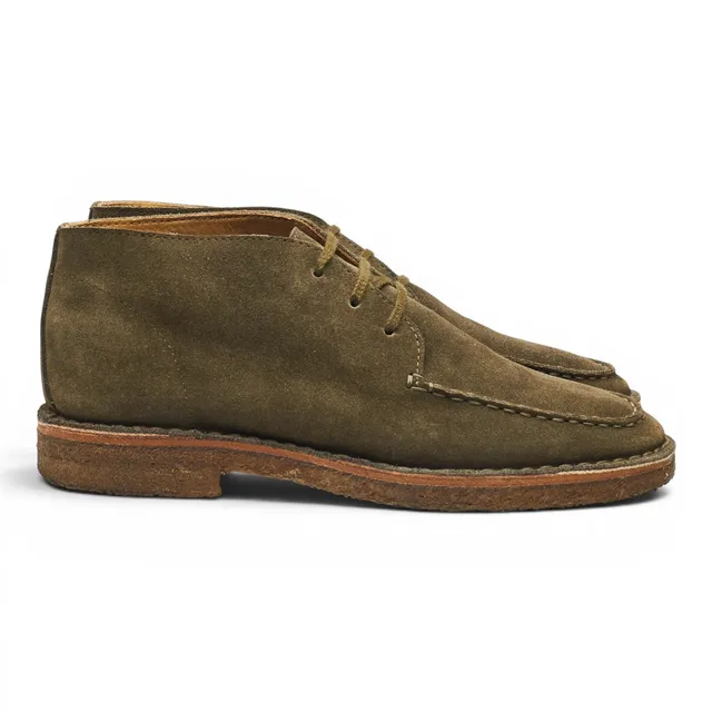 Drake's Crosby bottines chukka daim vert 7.5