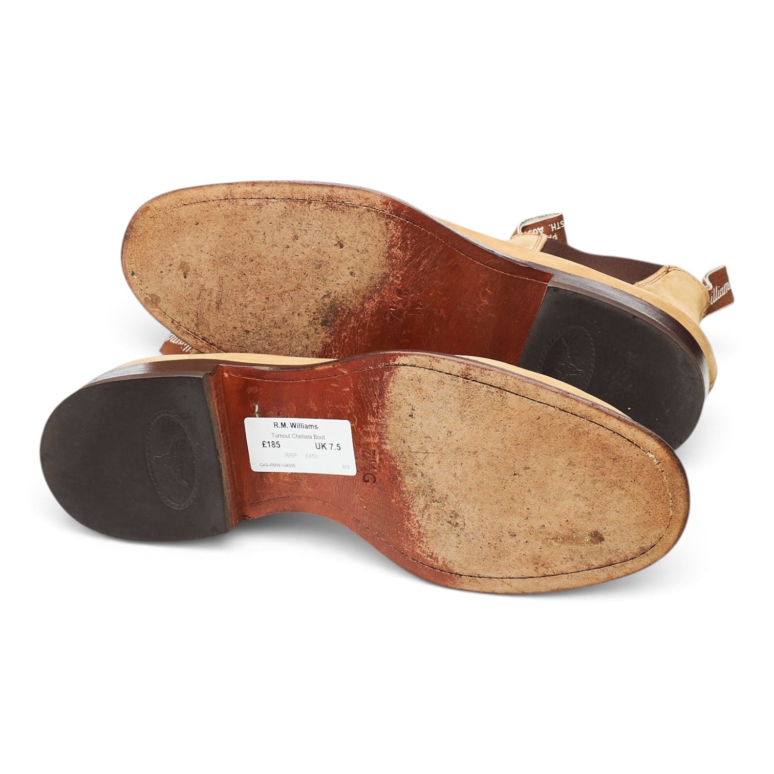 R.M. Williams Turnout chelsea boots nubuck sable UK 7,5