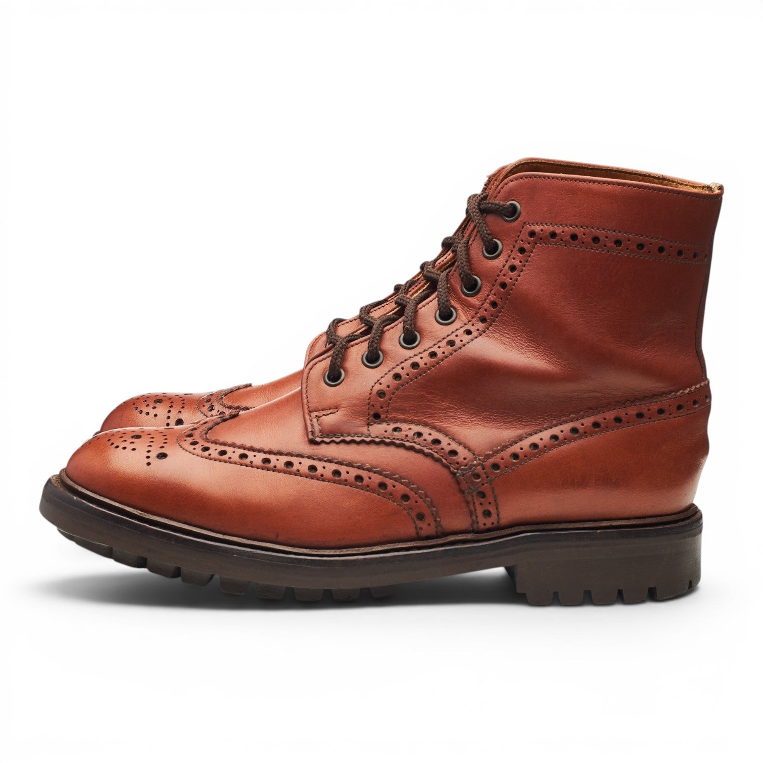 Alfred Sargent Grasmere bottes brogue cuir marron UK 7