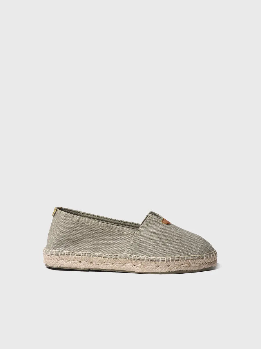 Toni Pons Blanes-ER espadrille toile kaki vegan
