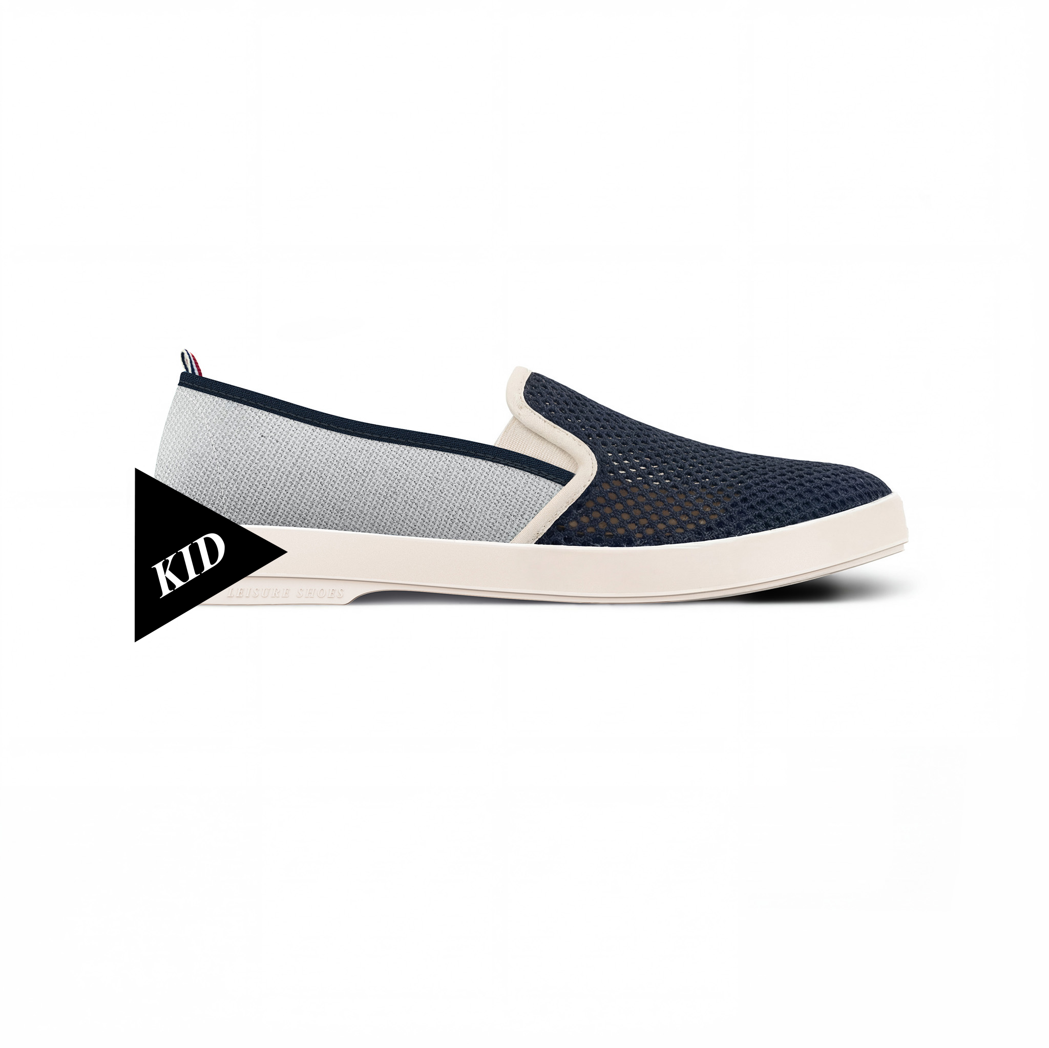Rivieras Classic Enfant Match Marine Gris espadrilles enfant