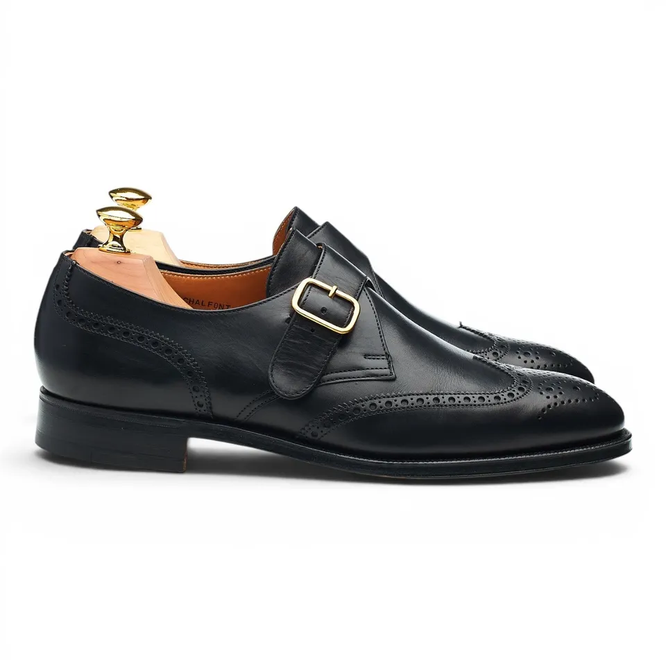 Crockett & Jones Chalfont monk cuir noir pointure 41