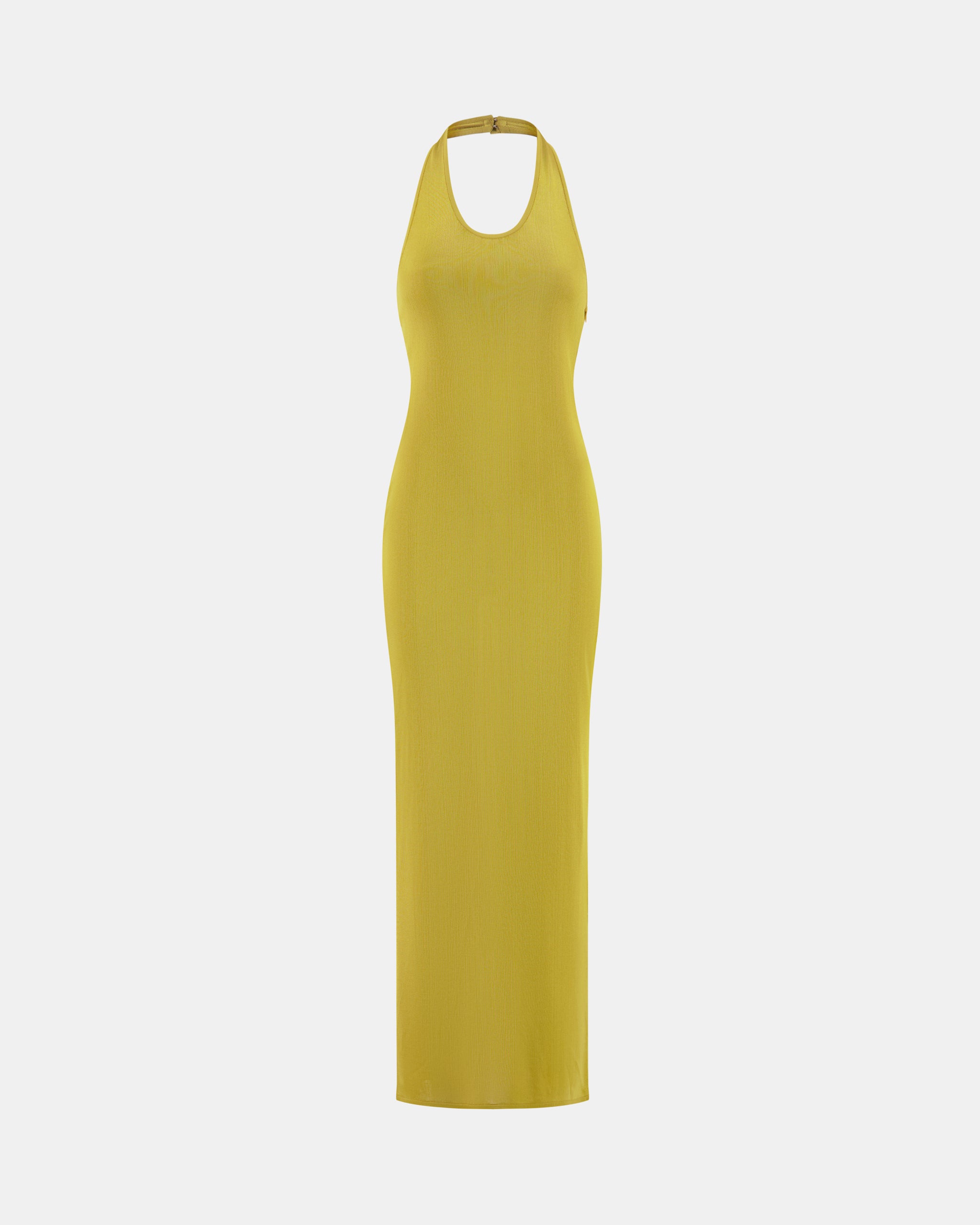 Nodaleto La Galpa robe maille dorée dos ouvert