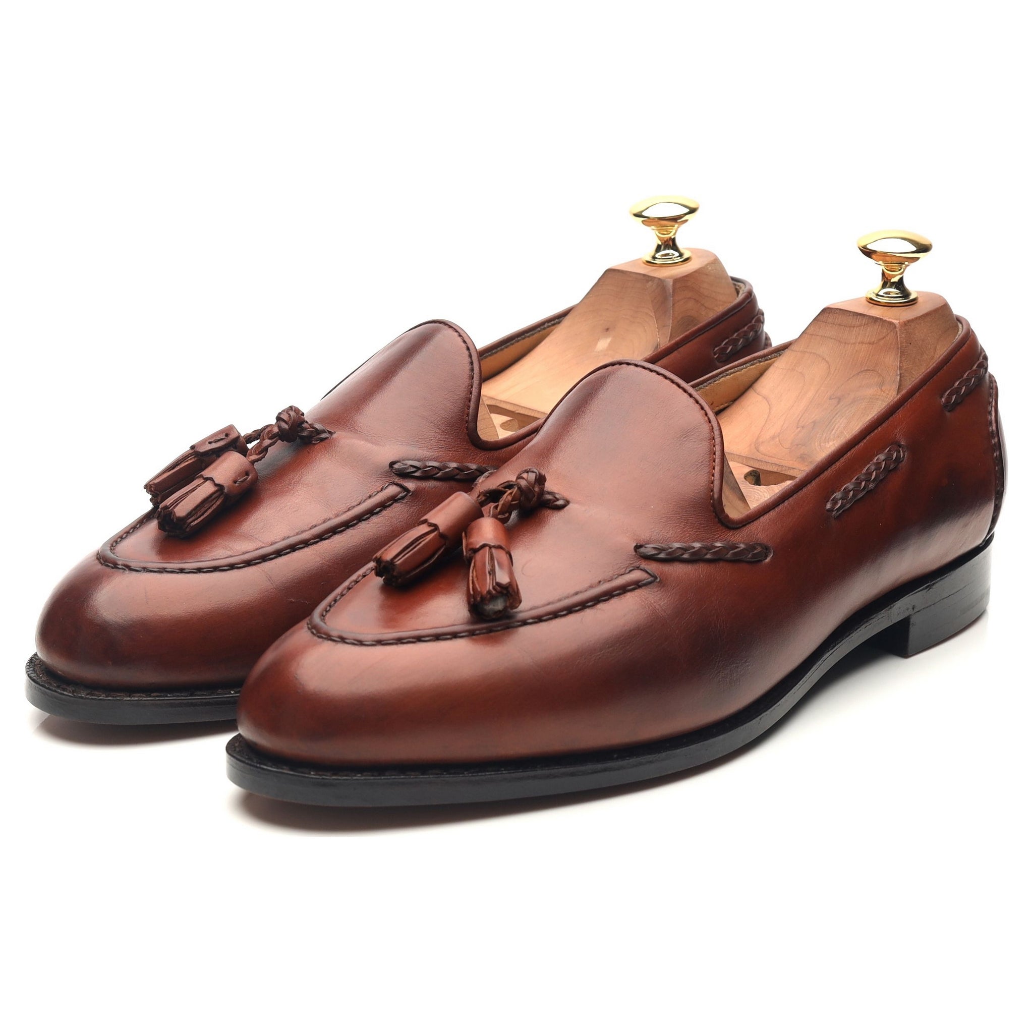 Edward Green Belgravia mocassins cuir marron pointure 9