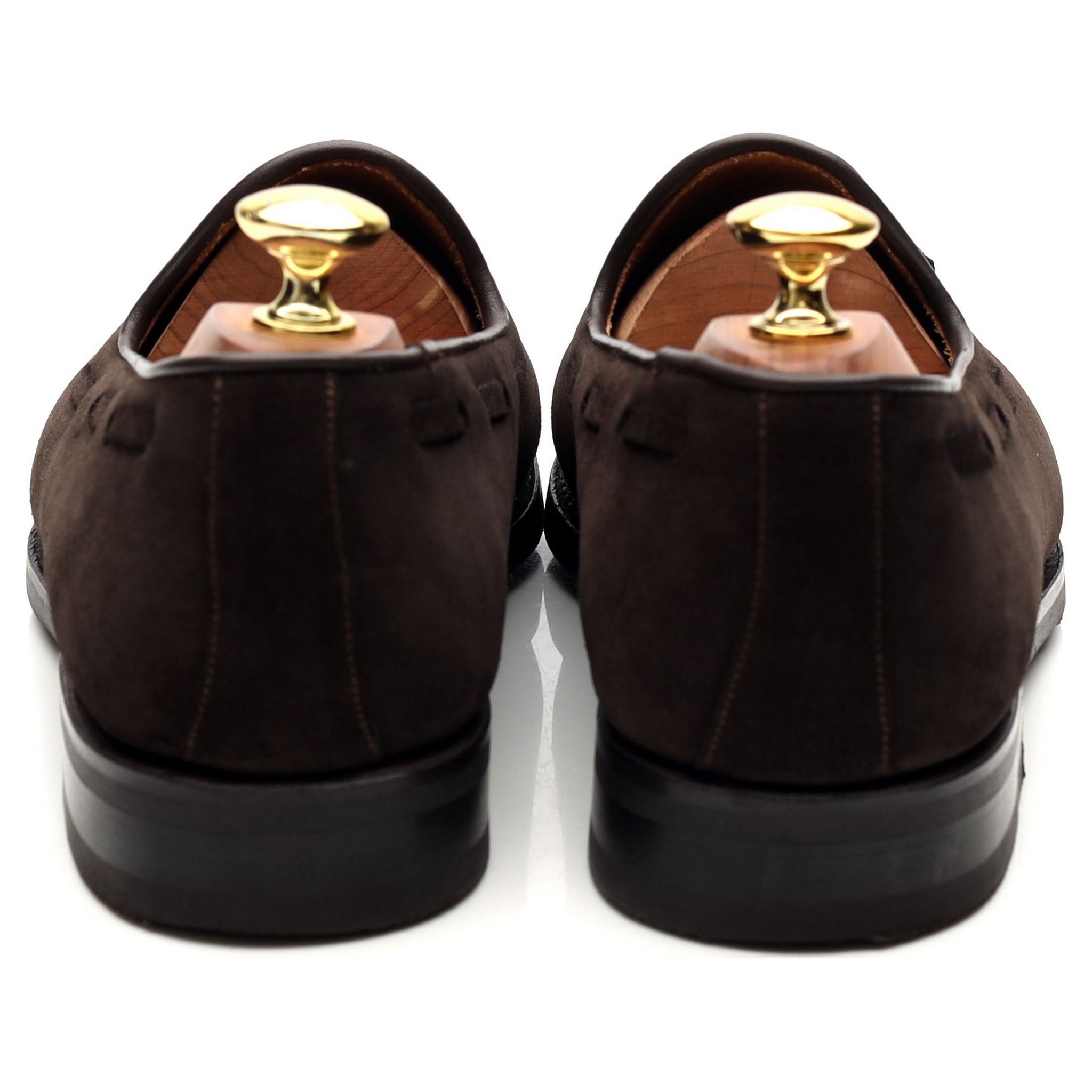 Morjas mocassin daim marron 7,5 à pompons