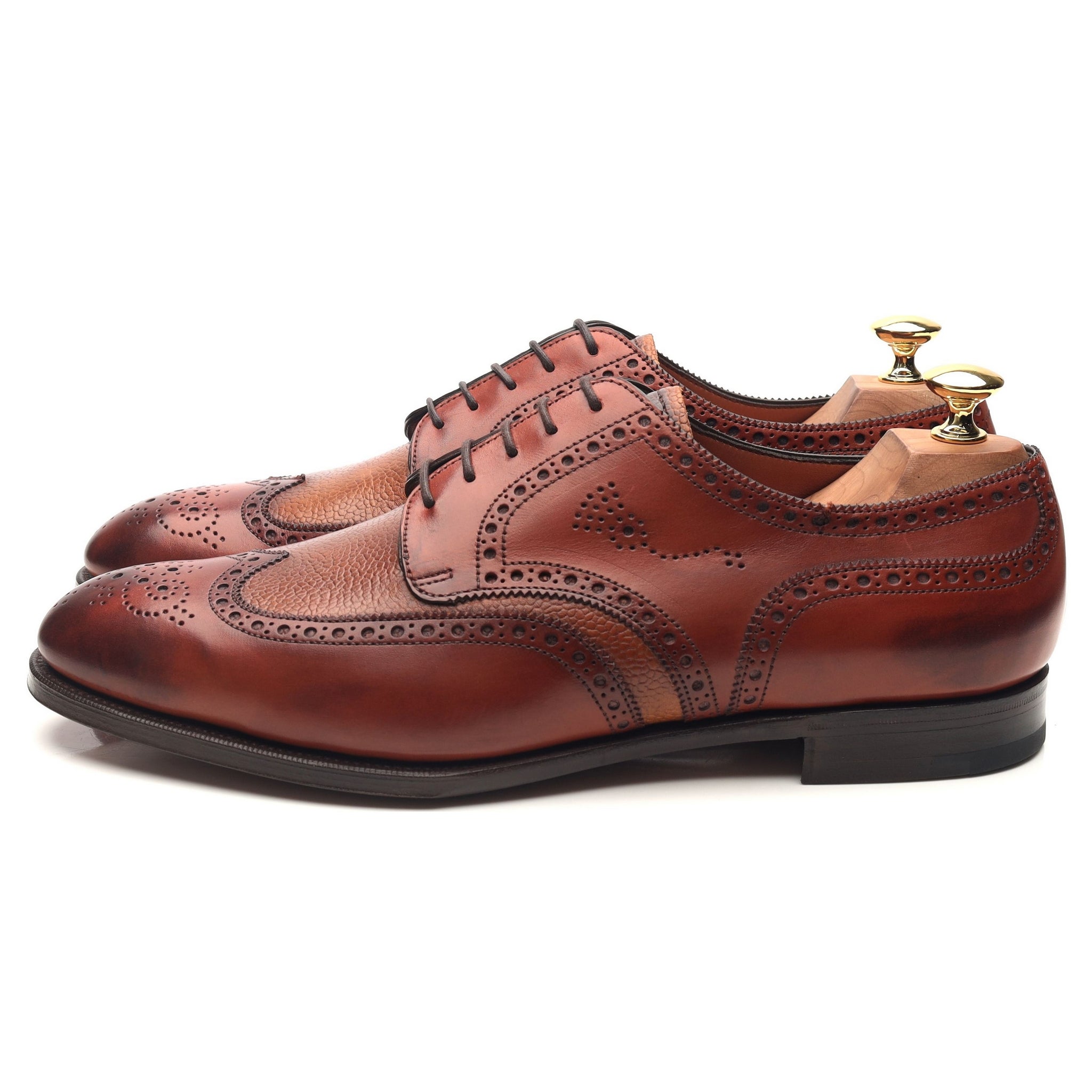 Edward Green Sandringham derby cuir marron UK 9.5