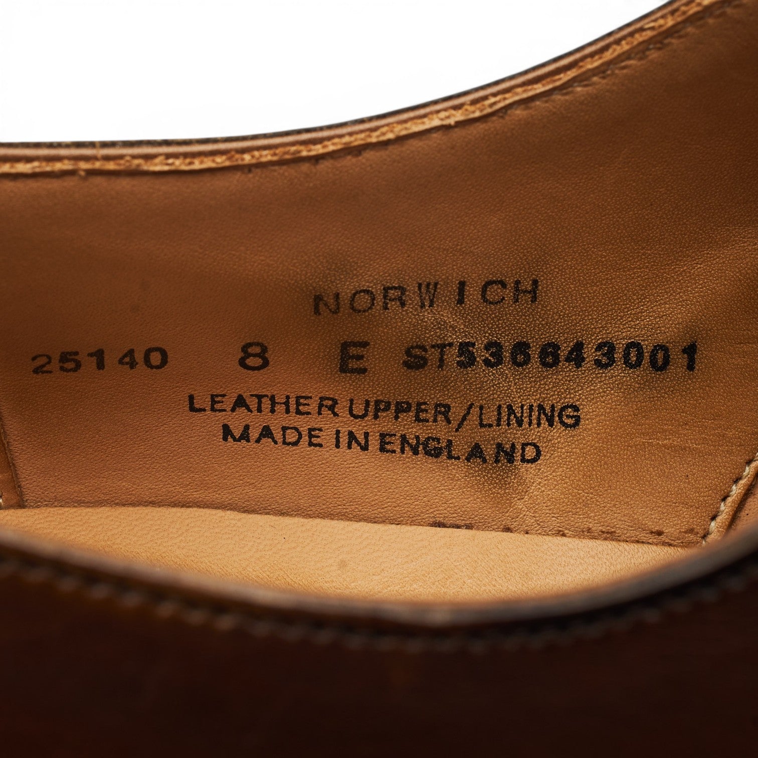 Crockett & Jones Norwich derby cuir marron UK 8