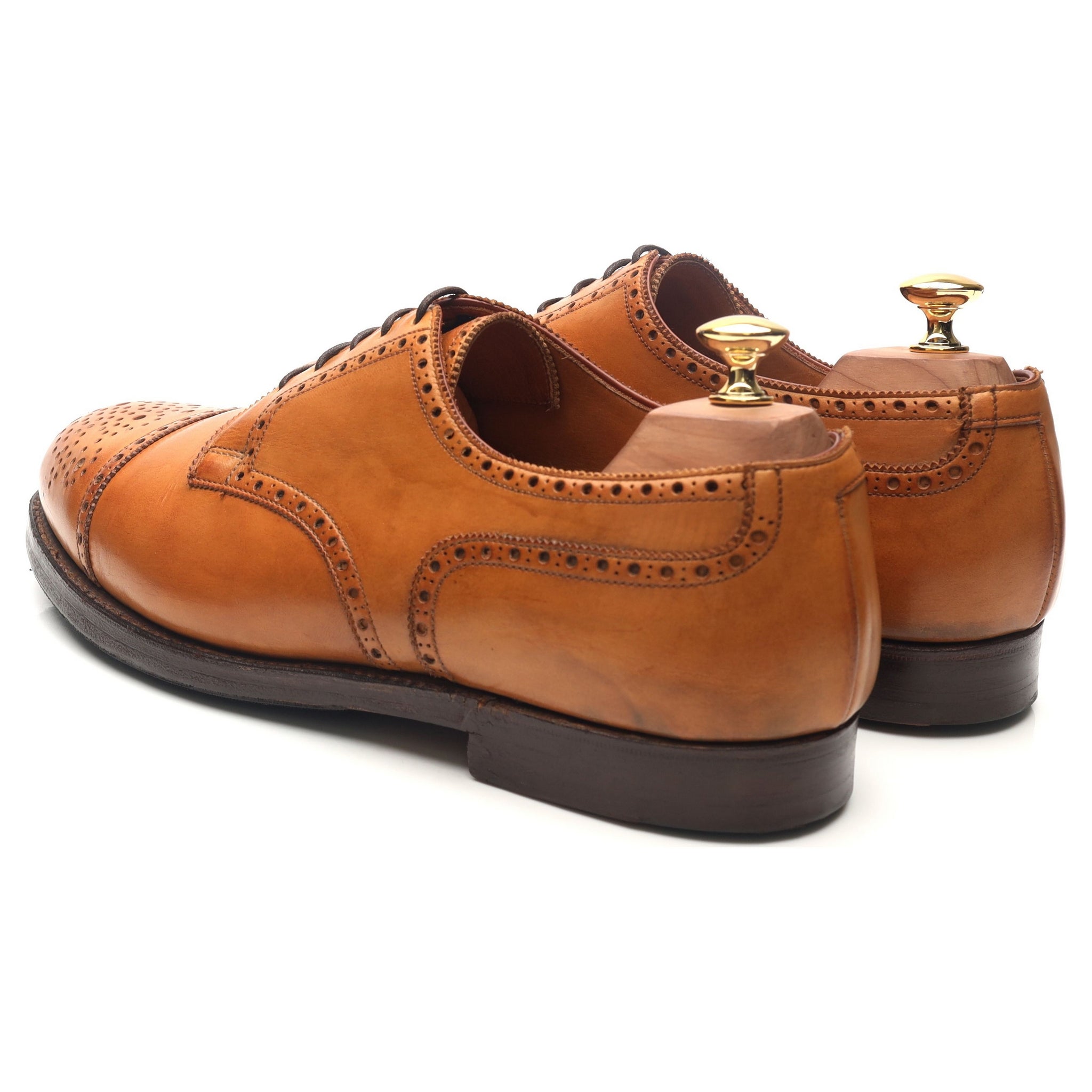 Crockett & Jones Wein derby cuir marron pointure UK 10
