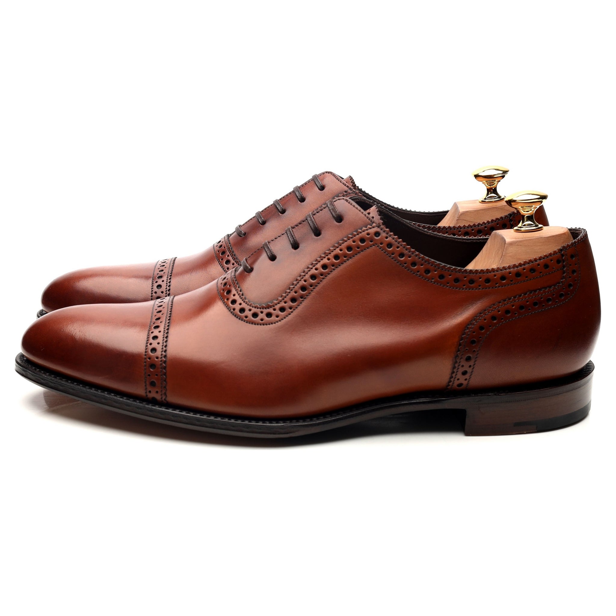 Loake 1880 Trinity richelieus cuir marron UK 10.5
