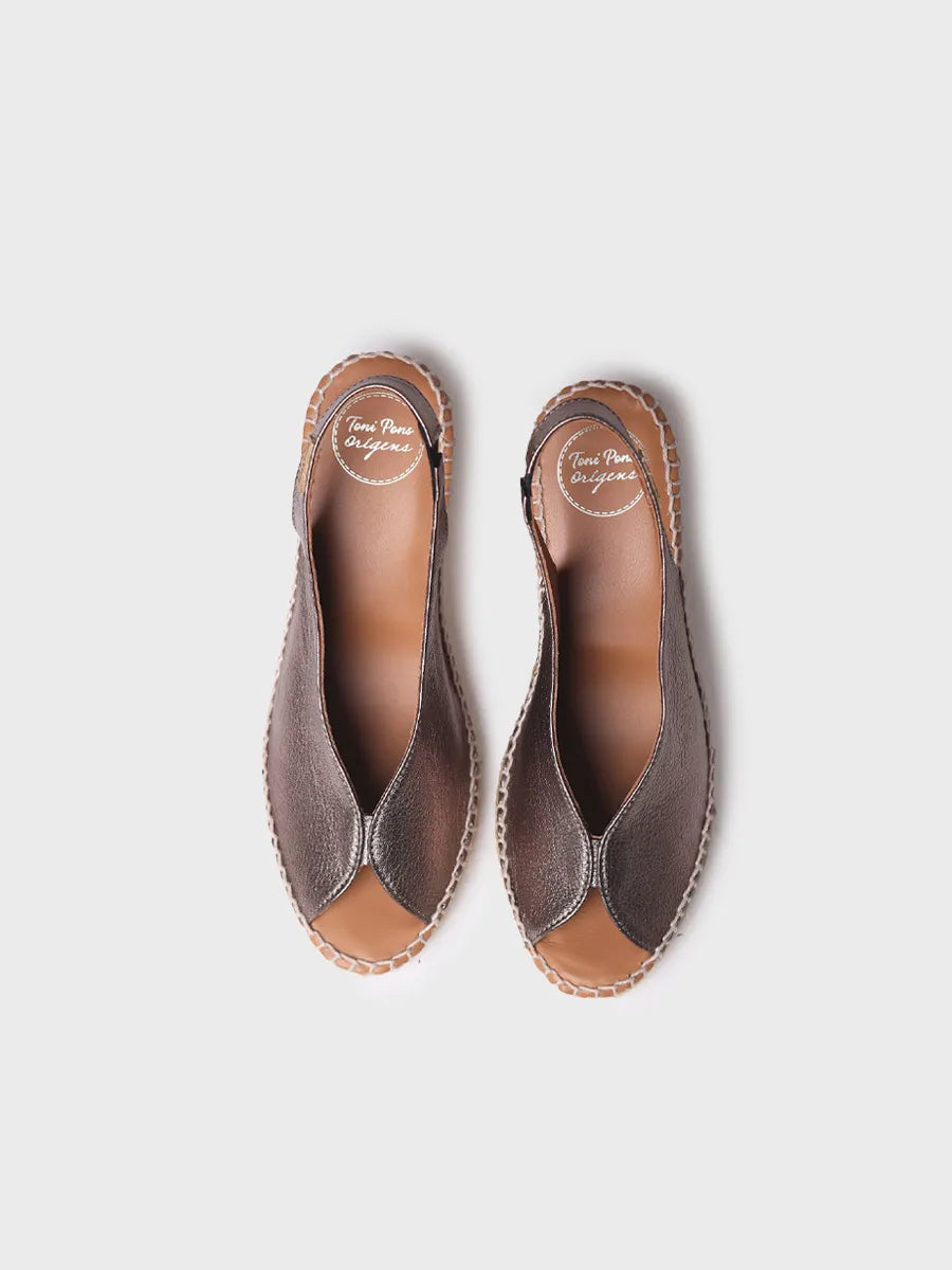 Toni Pons Laila-P espadrille compensée cuir talon 5 cm