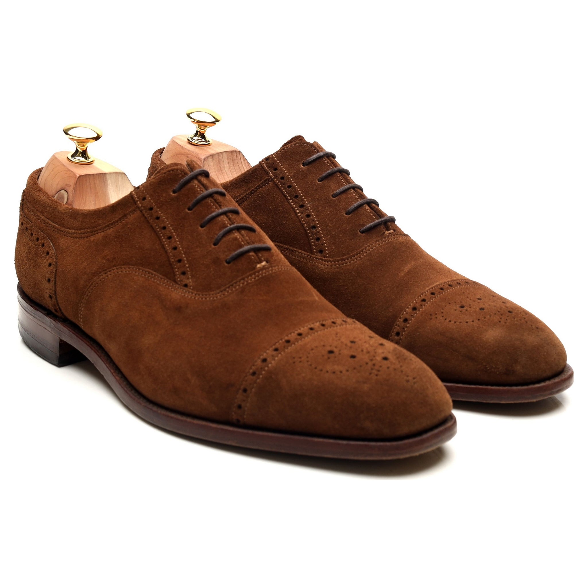 Loake Higham richelieu brogue daim marron 11 UK