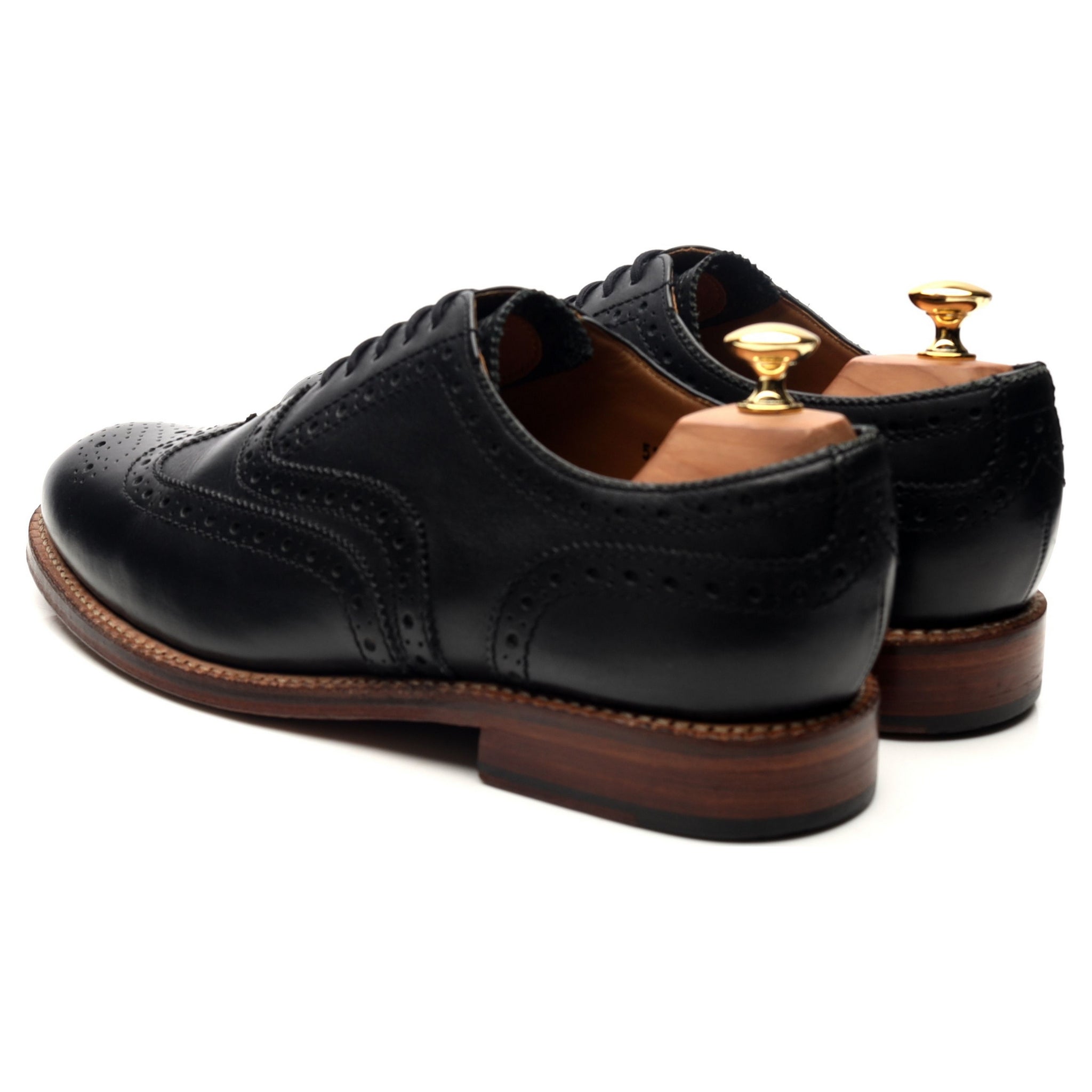Grenson Angus richelieu brogue cuir noir UK 10