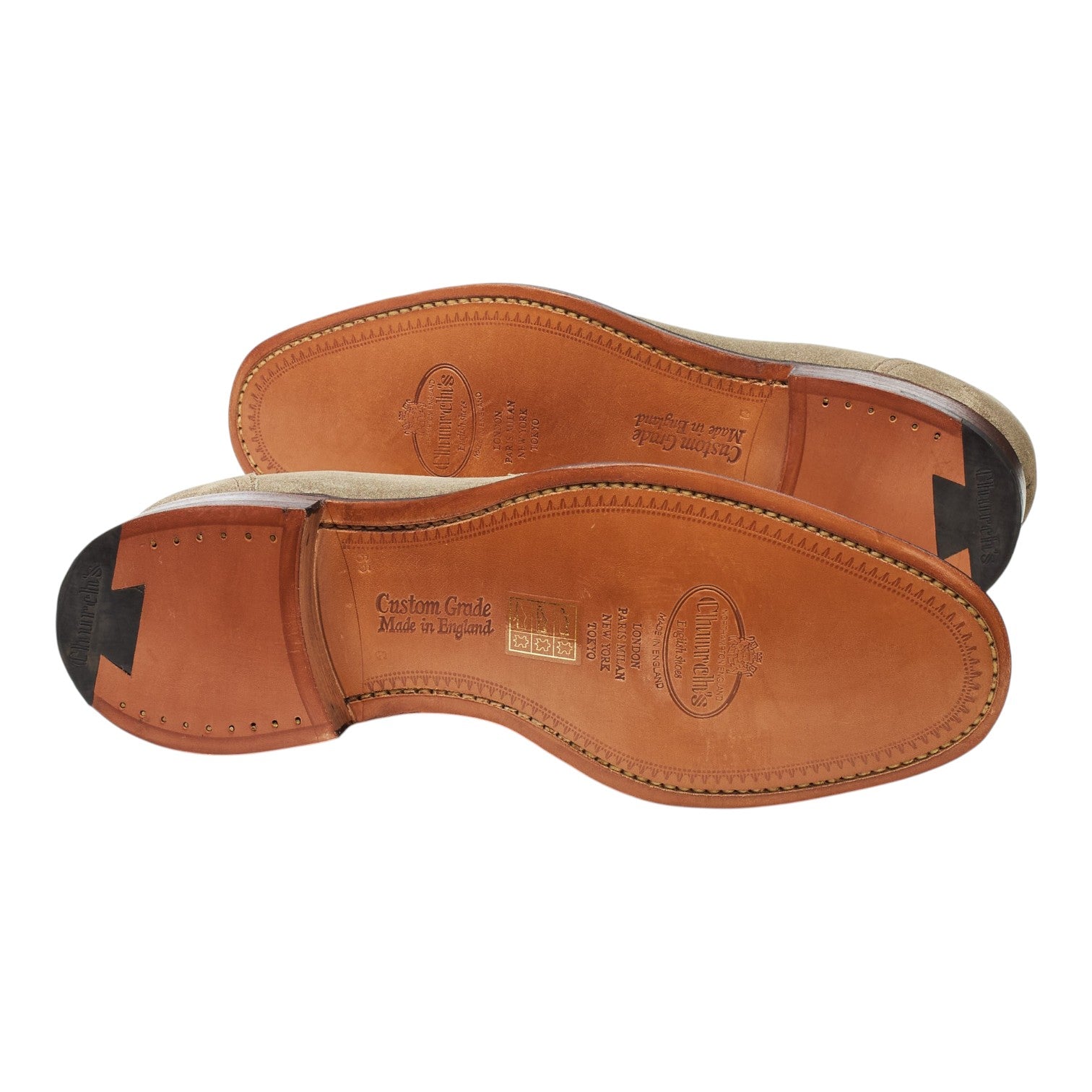 Church's Widnes Mocassin suède pierre pointure UK 6,5