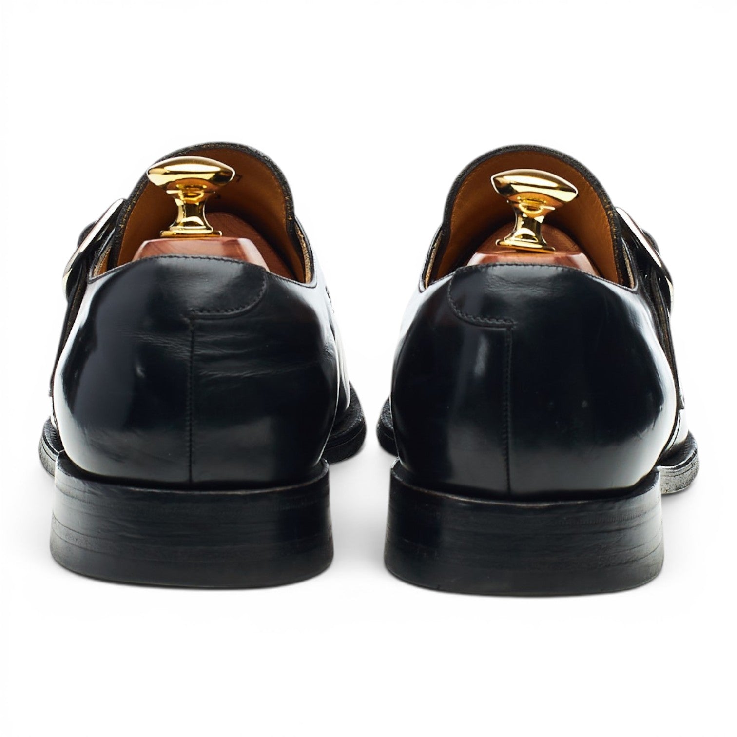 Loake Paisley Monk cuir noir pointure UK 7