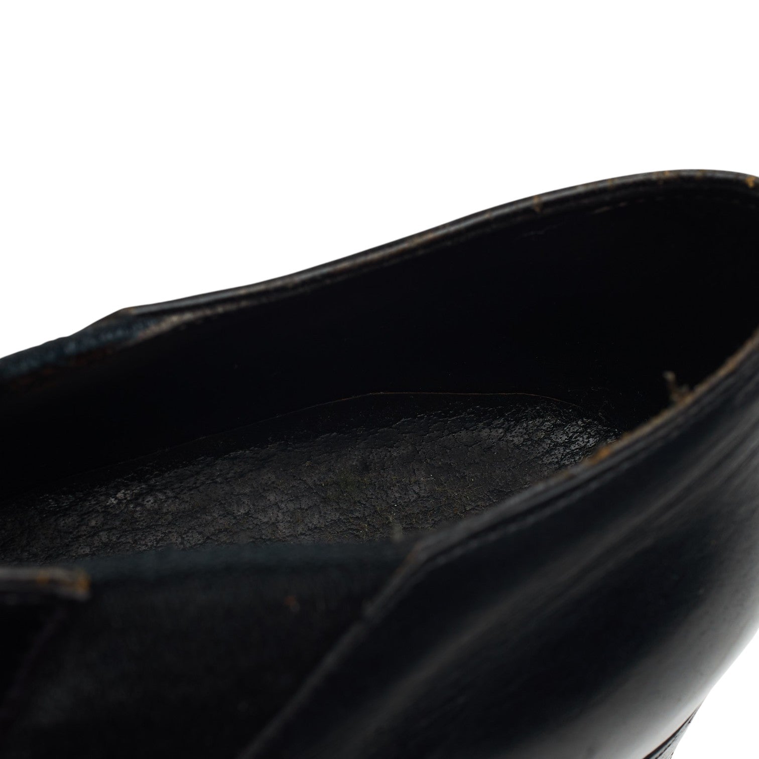 George Cleverley Lazyman mocassin cuir noir pointure UK 6.5