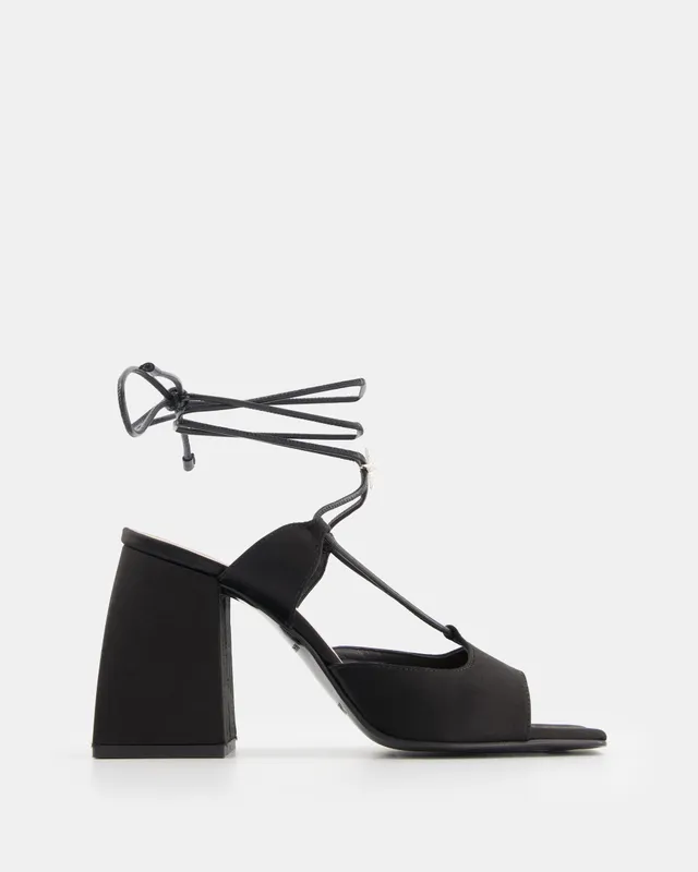 Nodaleto Bulla Gala 90 sandales noir satin talon 9 cm