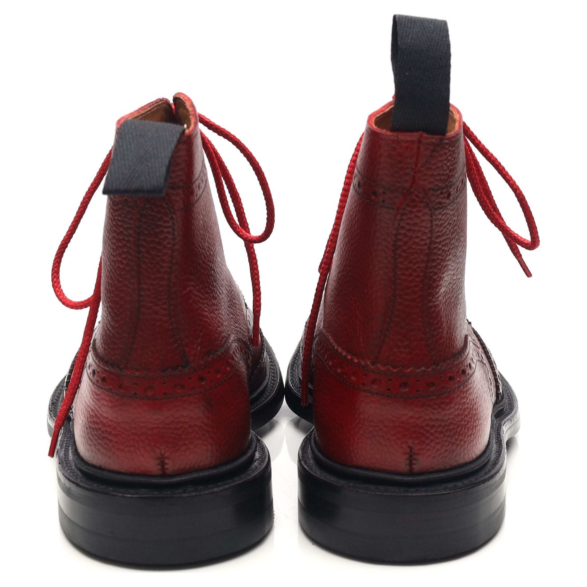 Tricker's Stow Bottes Brogues Cuir Rouge Dainite UK 6.5