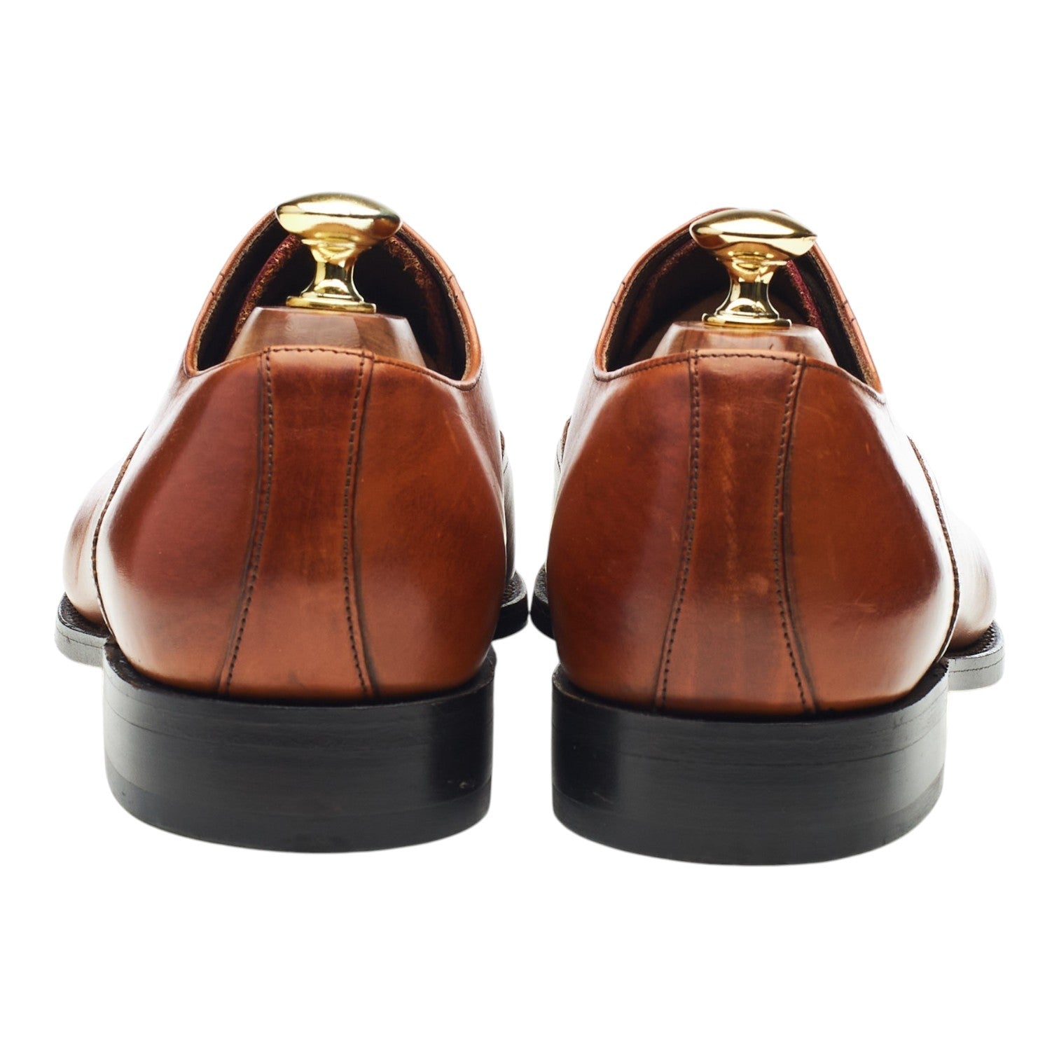 Barker 3680MU01 Richelieu Cuir Marron Clair UK 8 Bout Droit