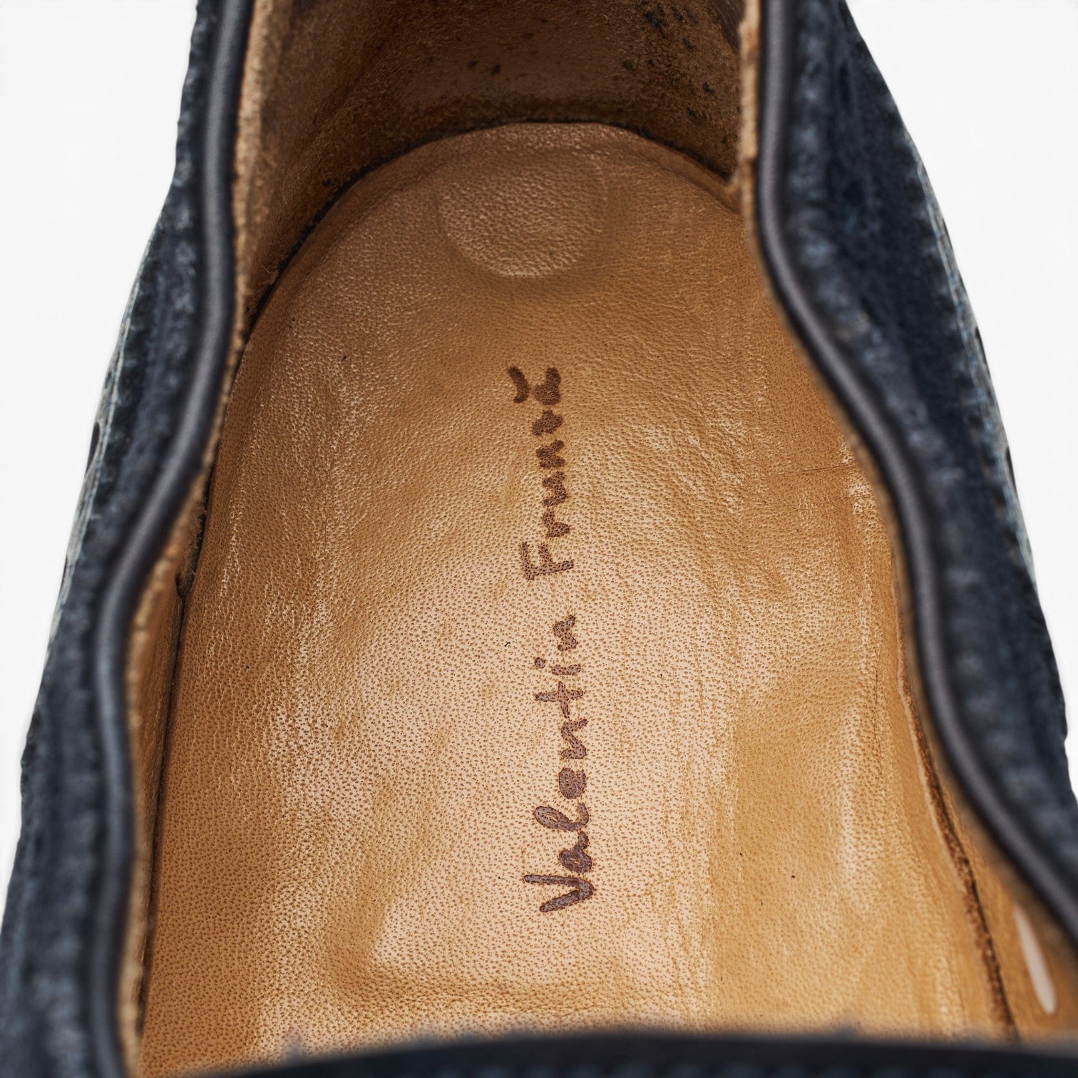Valentin Frunza monk strap cuir daim bleu UK 8.5