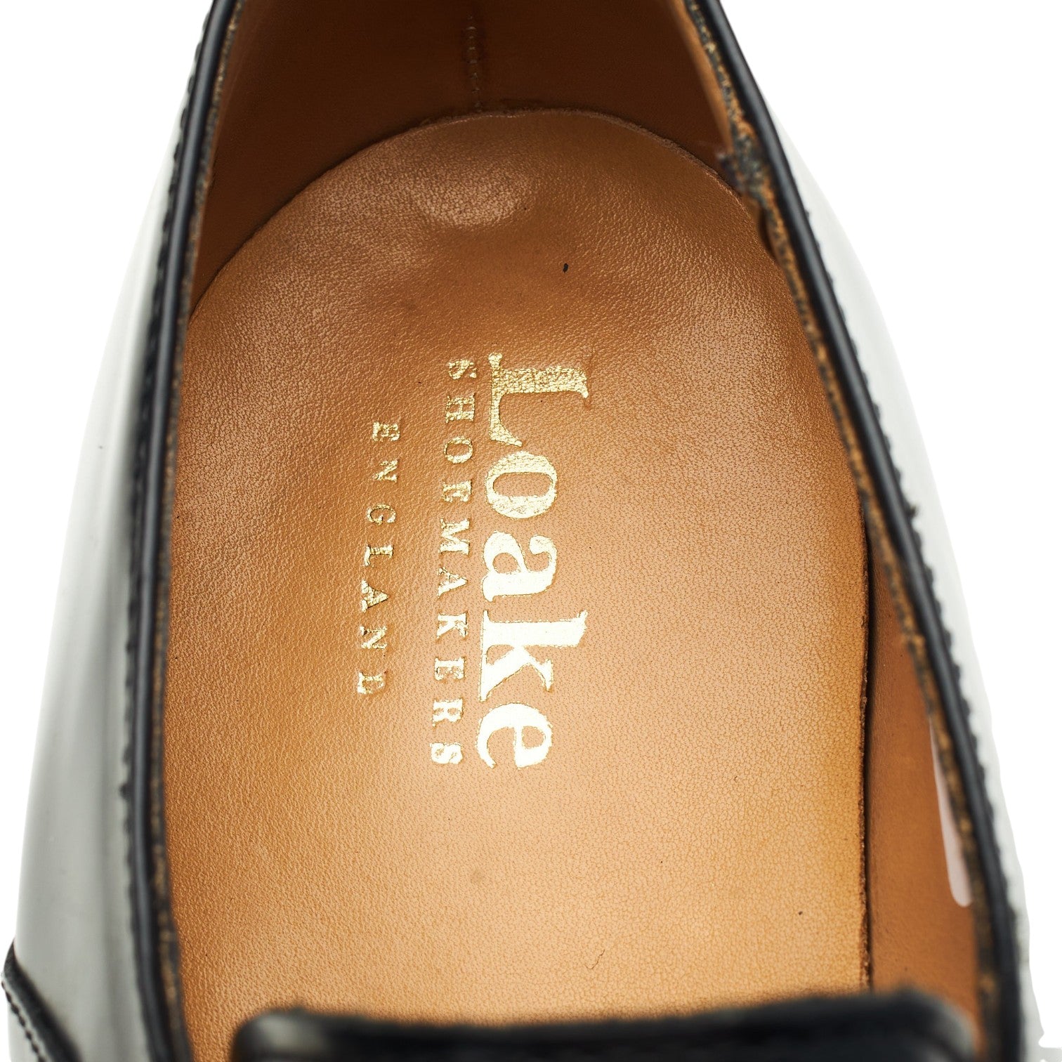 Loake Paisley chaussures monk cuir noir boucle UK 8