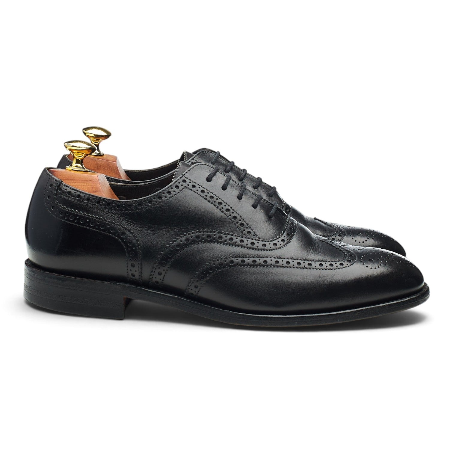 Herring Leamington derbies brogue noires UK 7,5