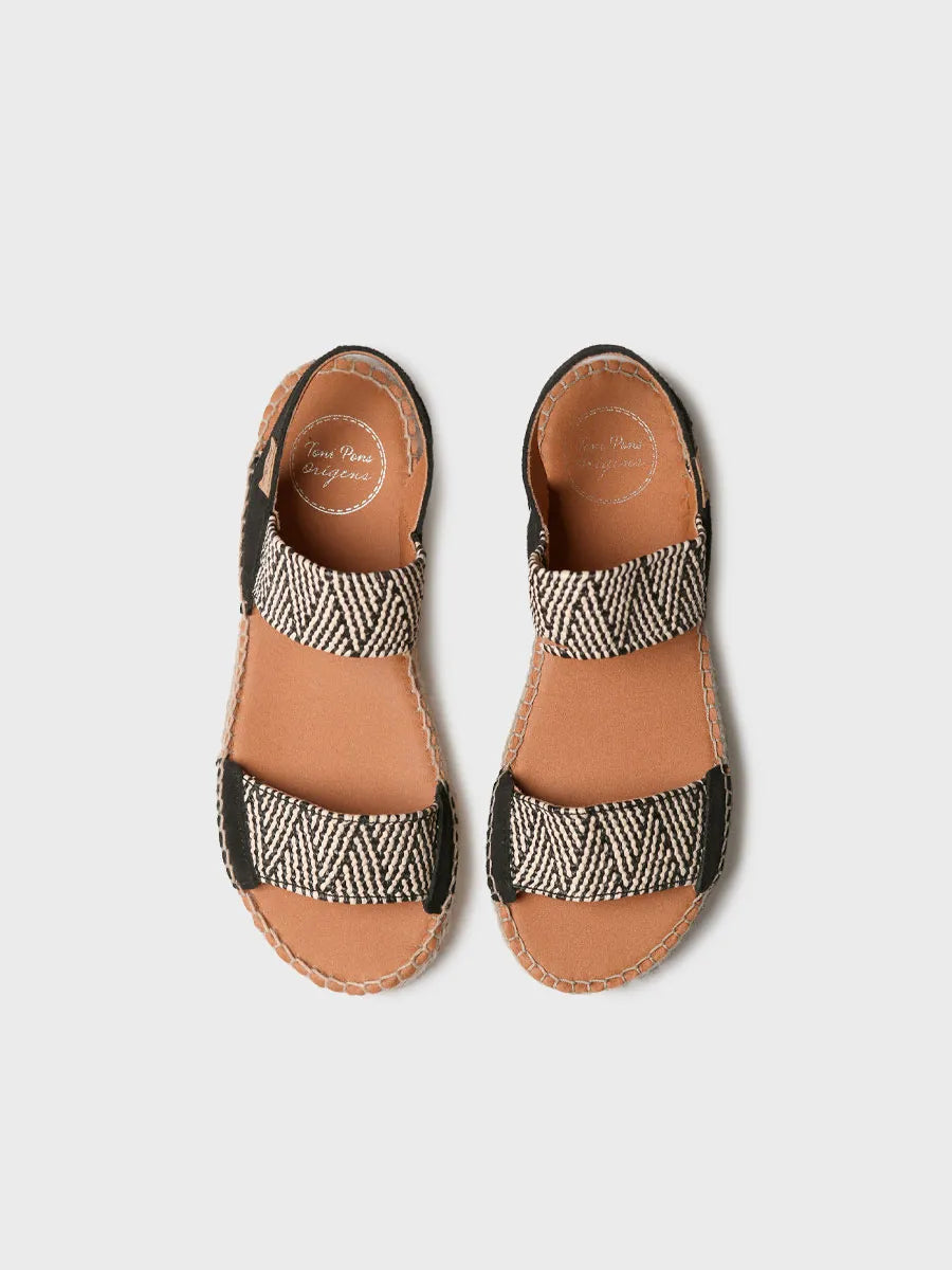 Toni Pons Elx espadrilles femme bicolore élastique