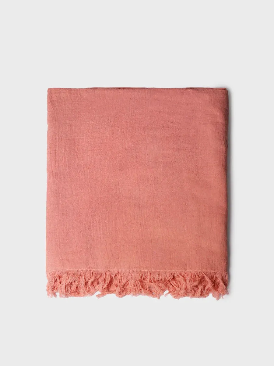 Toni Pons Fatima foulard coton bordeaux 120 cm
