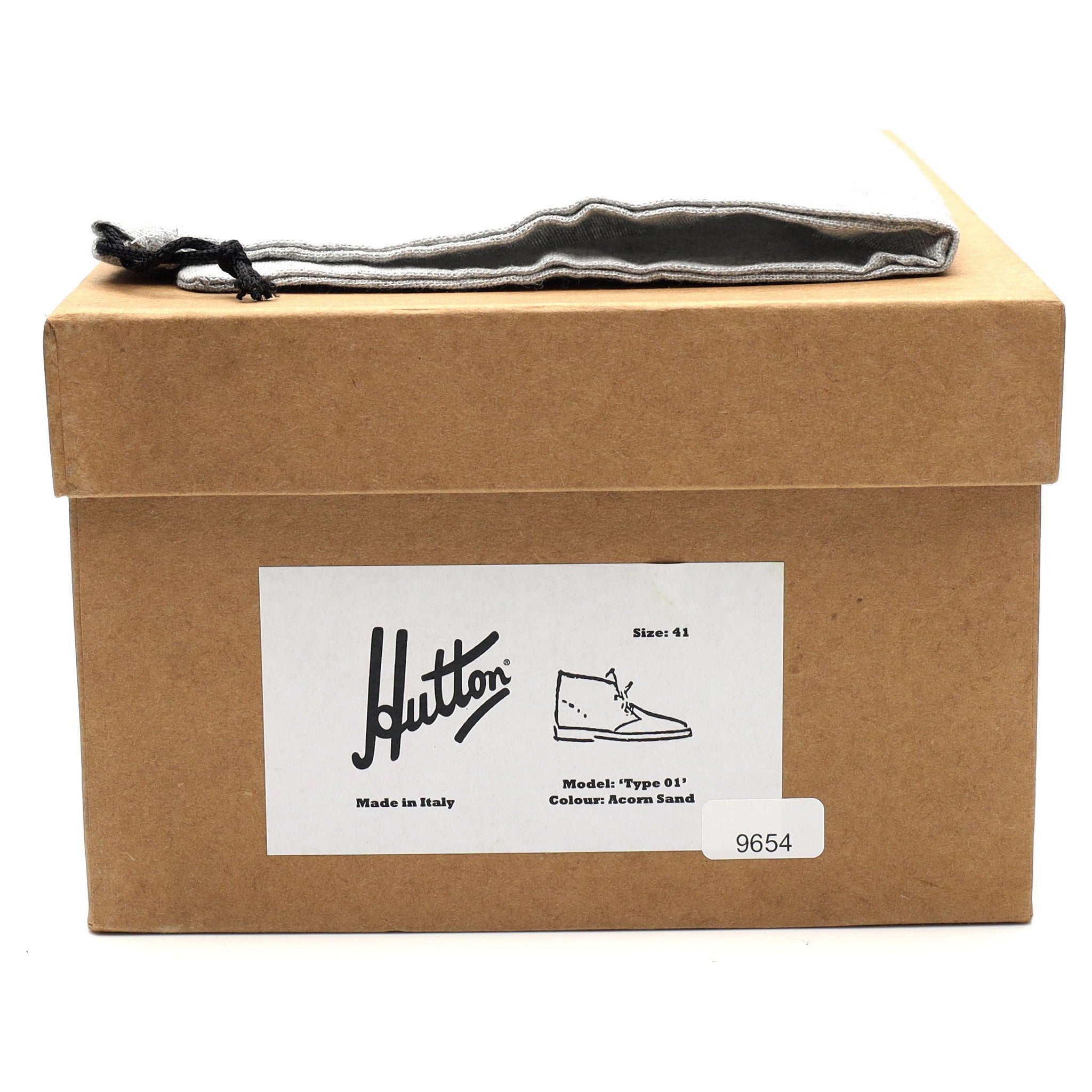 Hutton Type 01 bottines daim sable UK 7 semelle crêpe