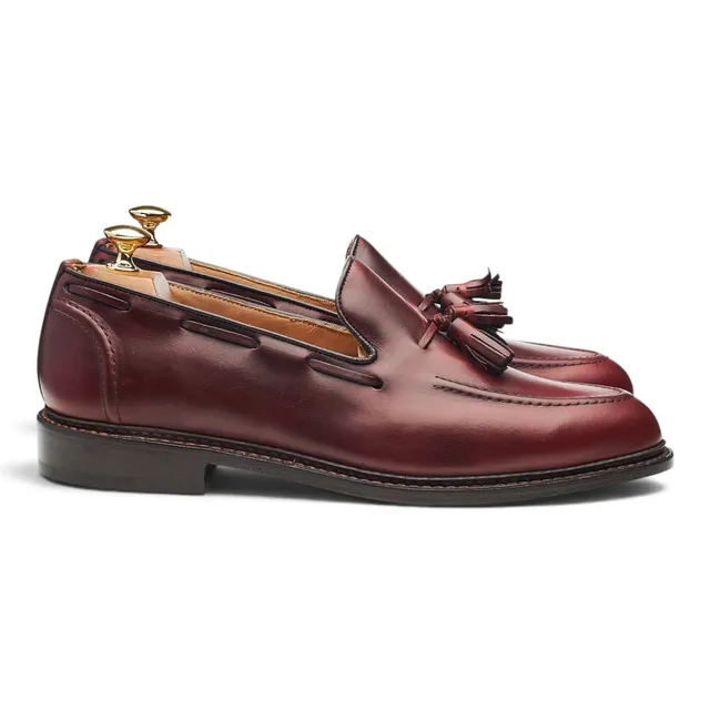 Tricker's Elton mocassins cuir bordeaux pointure 9